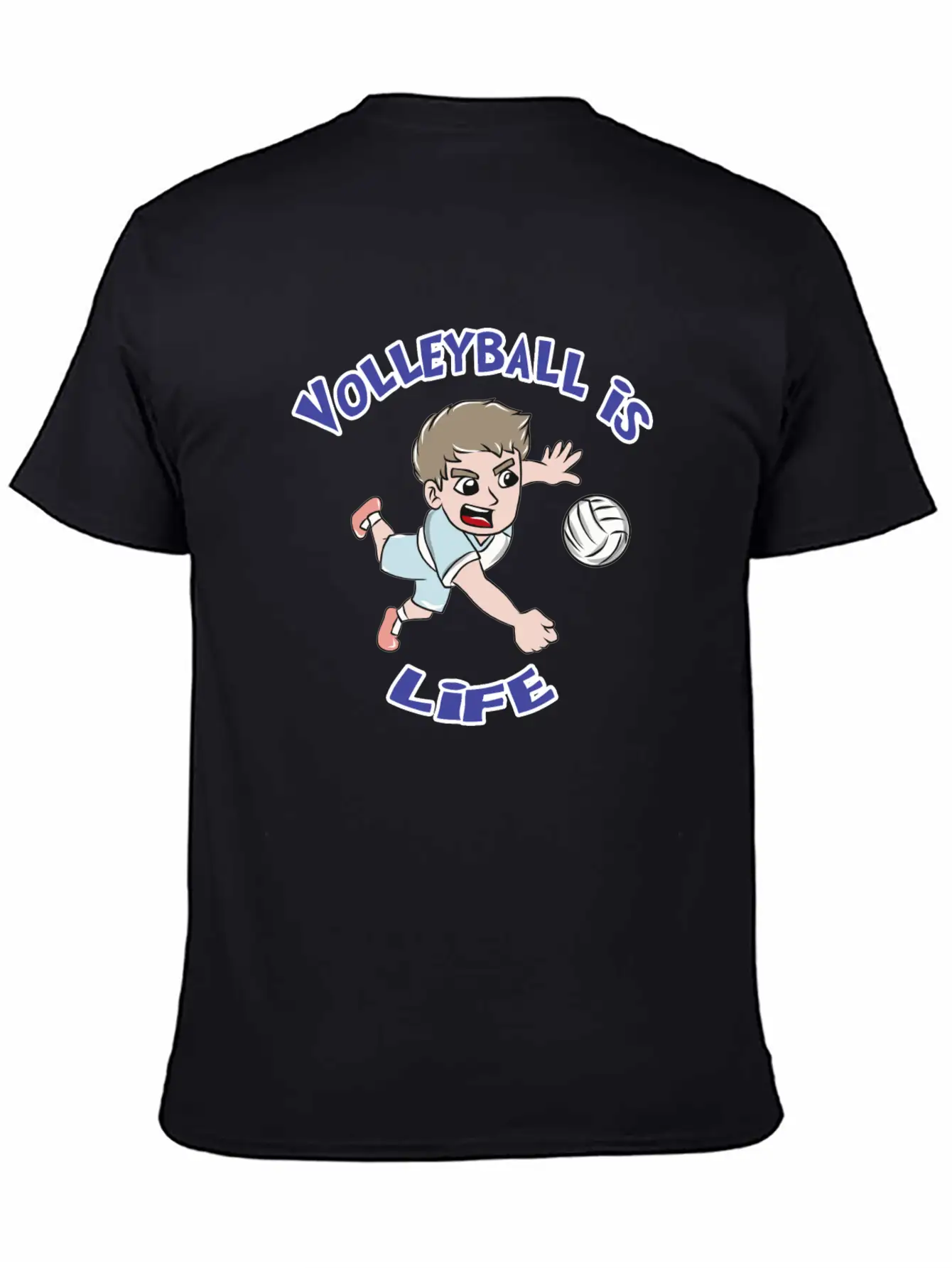Volleyball Sports Unisex Casual T-Shirt – Clean Design For Daily Comfort