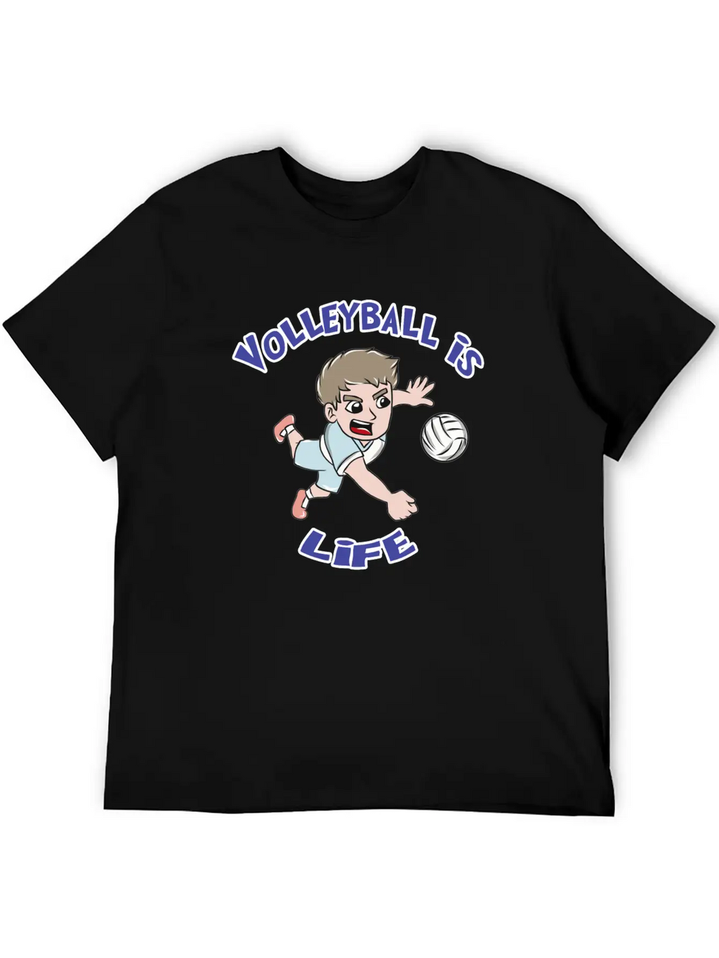Volleyball Sports Unisex Casual T-Shirt – Clean Design For Daily Comfort