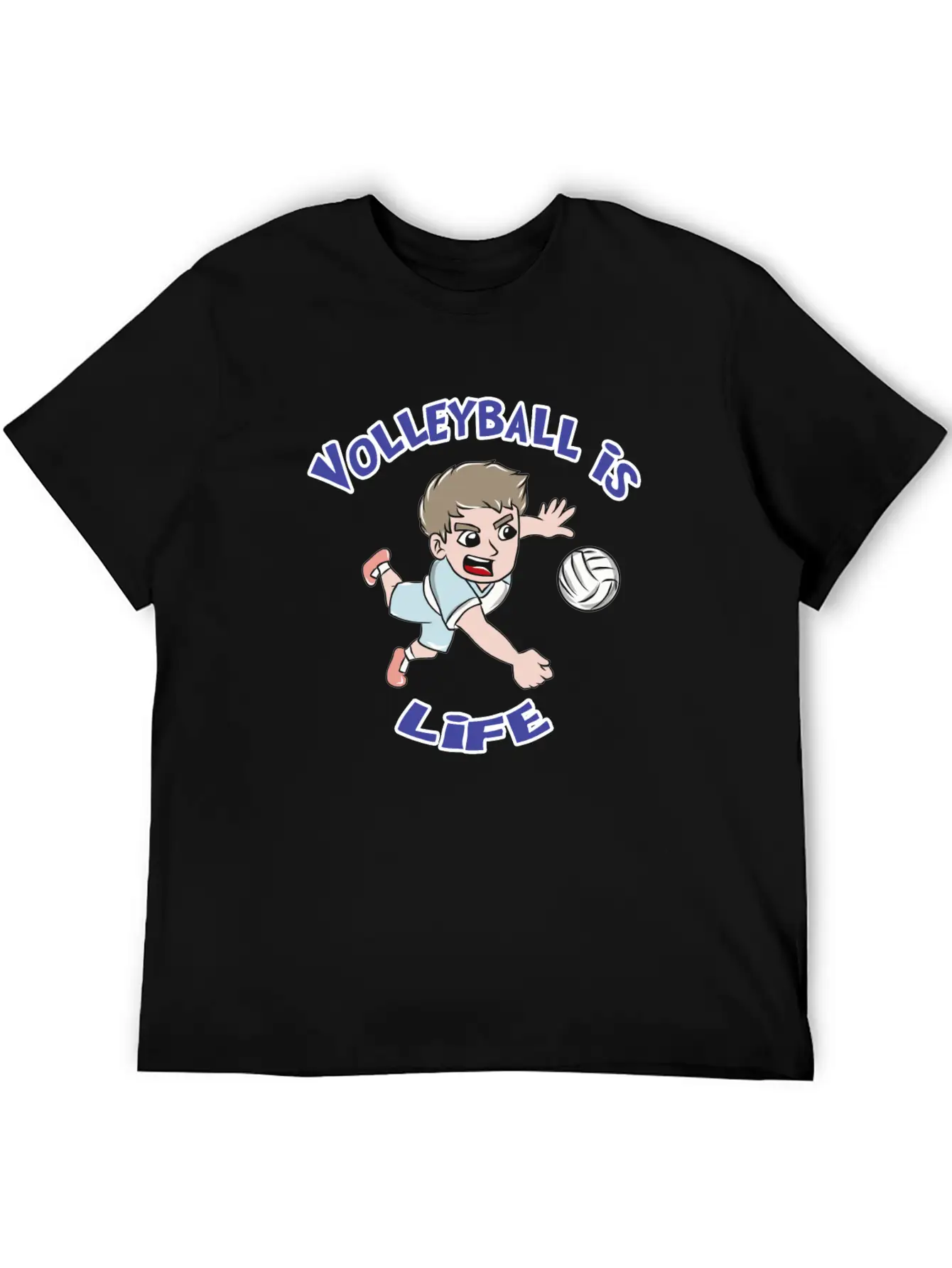 Volleyball Sports Unisex Casual T-Shirt – Clean Design For Daily Comfort