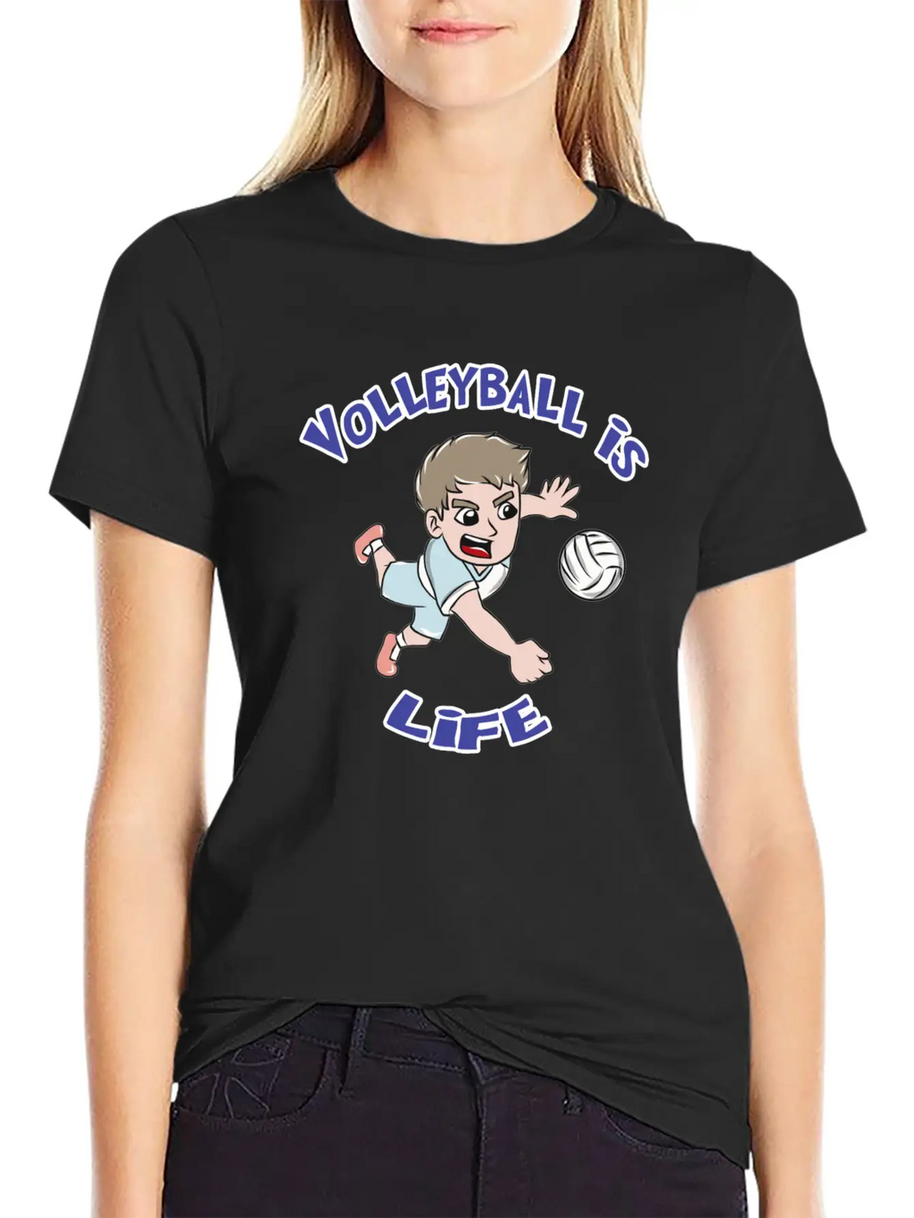 Volleyball Sports Unisex Casual T-Shirt – Clean Design For Daily Comfort