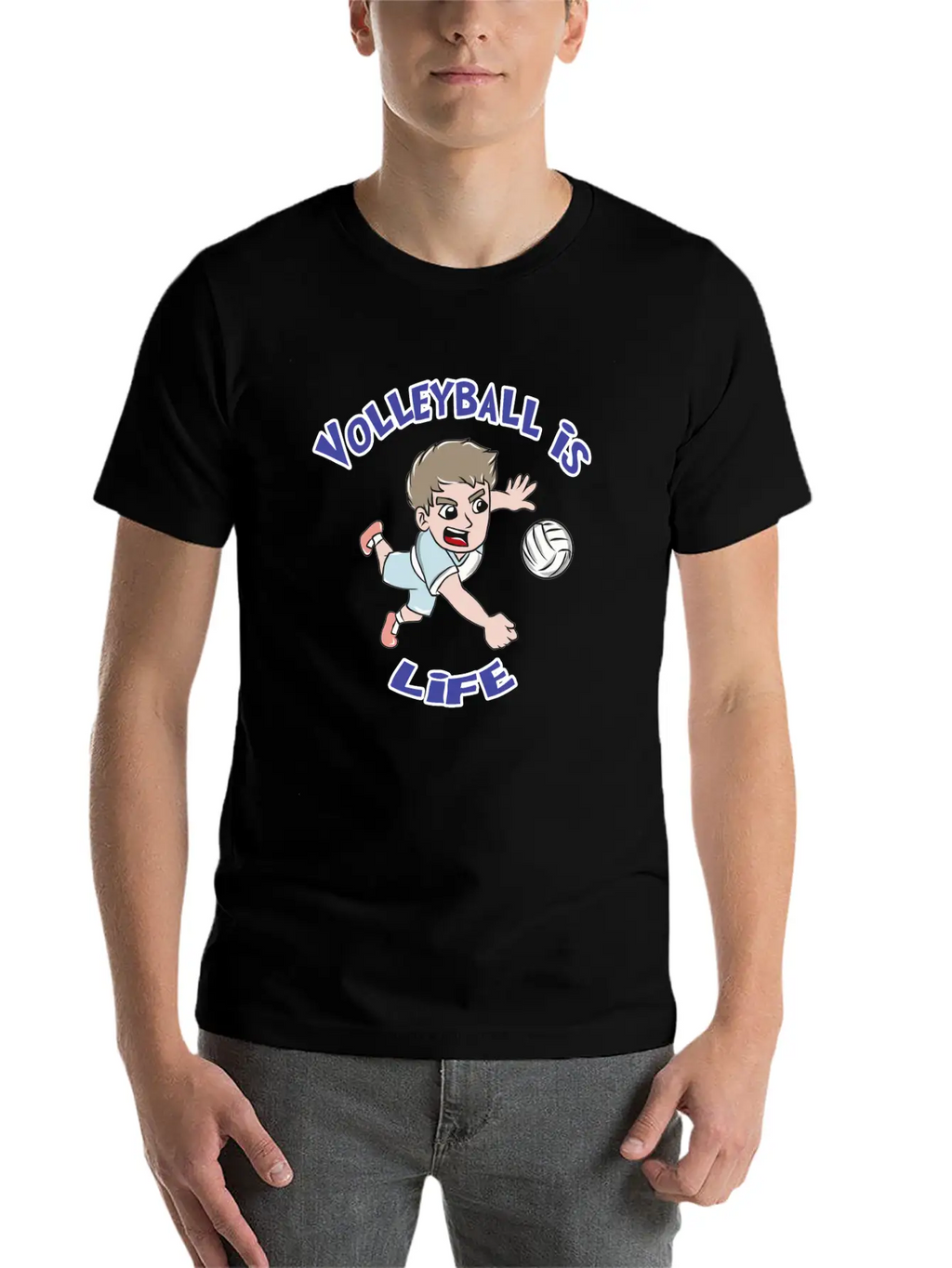 Volleyball Sports Unisex Casual T-Shirt – Clean Design For Daily Comfort