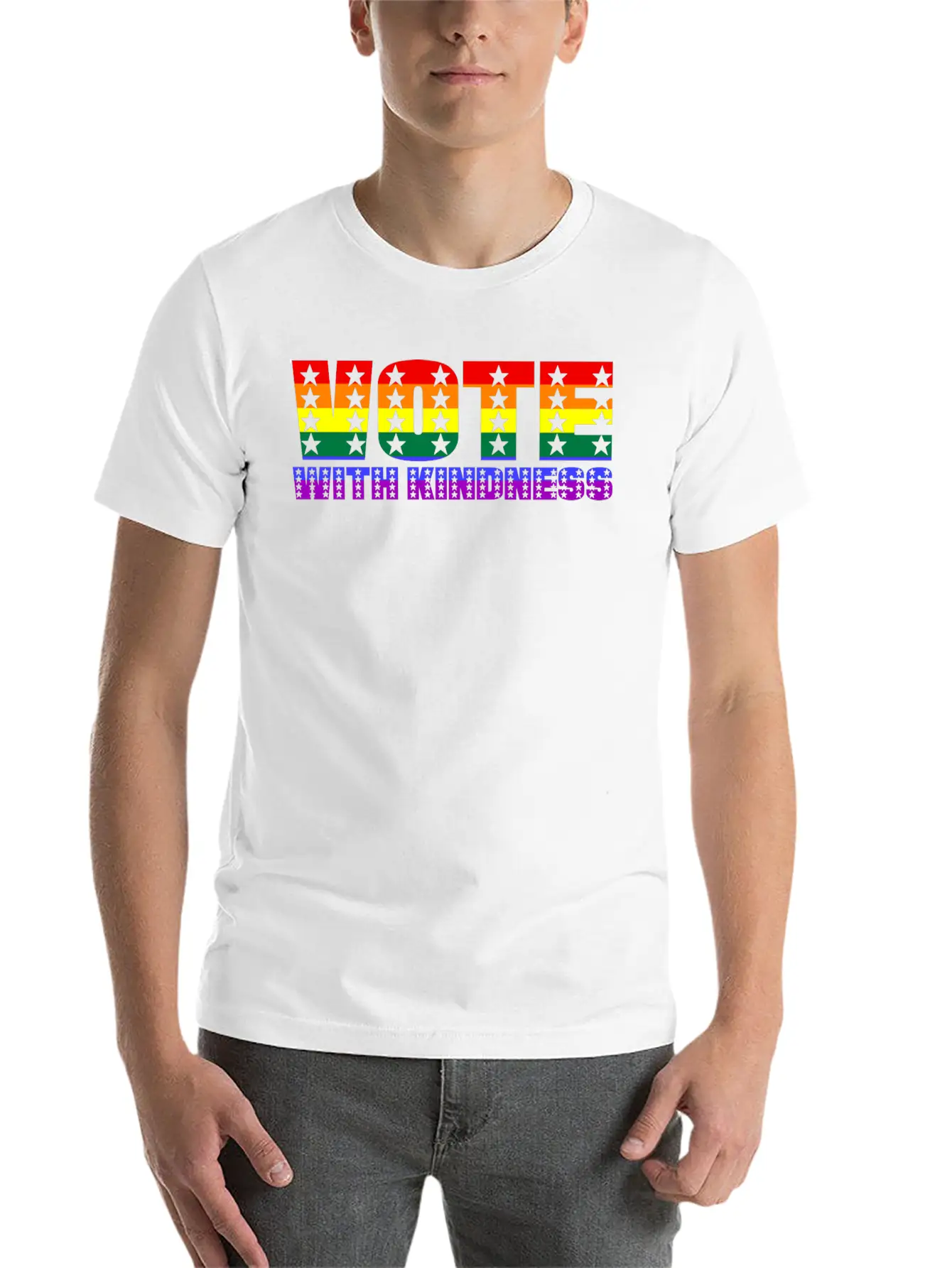 Vote With Kindness Basic Graphic T-Shirt – Daily Comfort In Soft Cotton