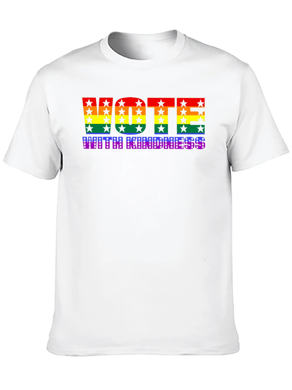 Vote With Kindness Basic Graphic T-Shirt – Daily Comfort In Soft Cotton