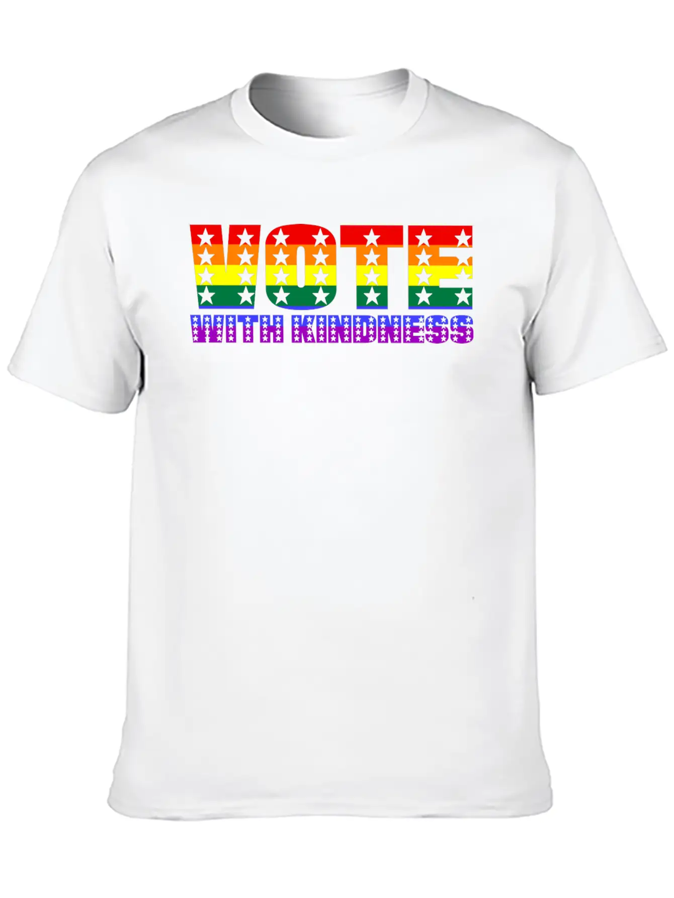 Vote With Kindness Basic Graphic T-Shirt – Daily Comfort In Soft Cotton