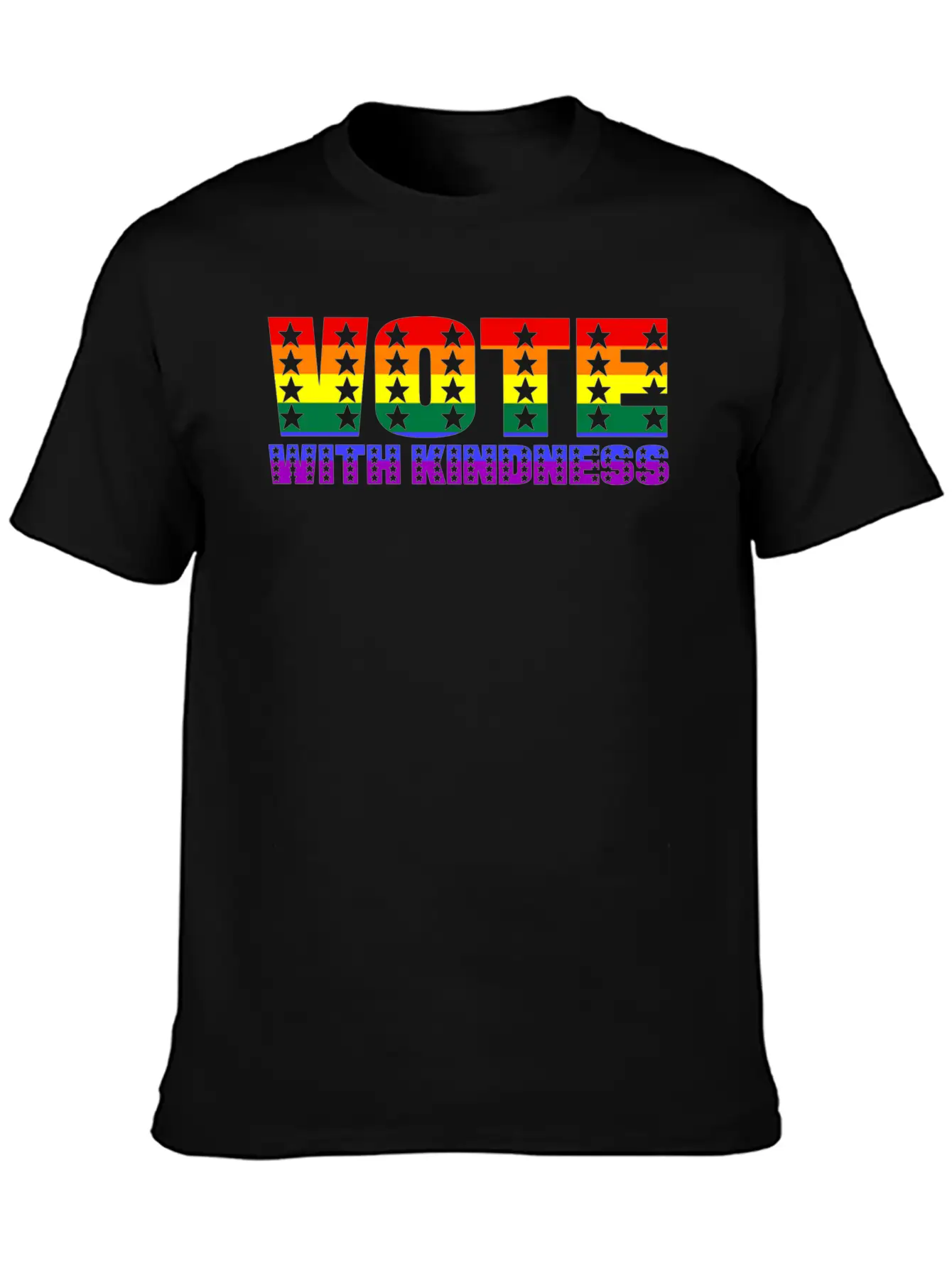 Vote With Kindness Basic Graphic T-Shirt – Daily Comfort In Soft Cotton