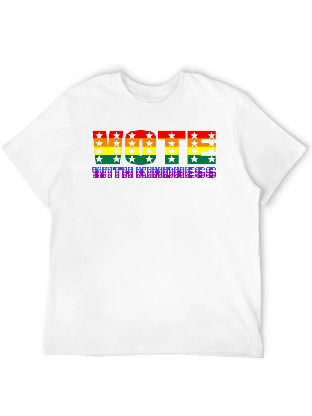 Vote With Kindness Basic Graphic T-Shirt – Daily Comfort In Soft Cotton