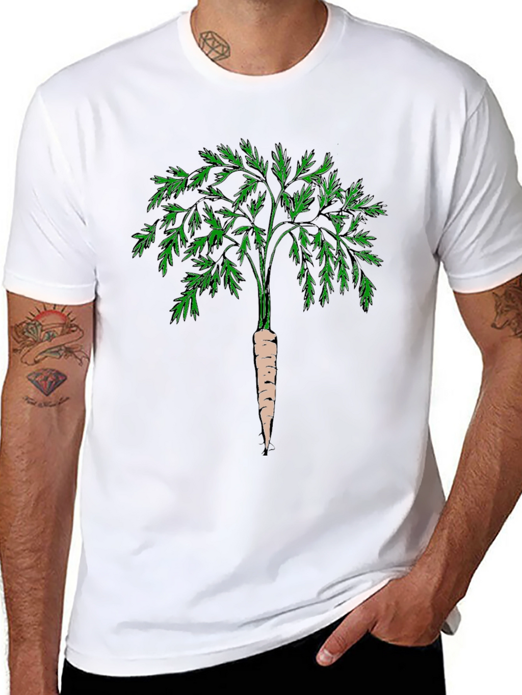 Carrot Tree Graphic Tee - Unique Nature Design