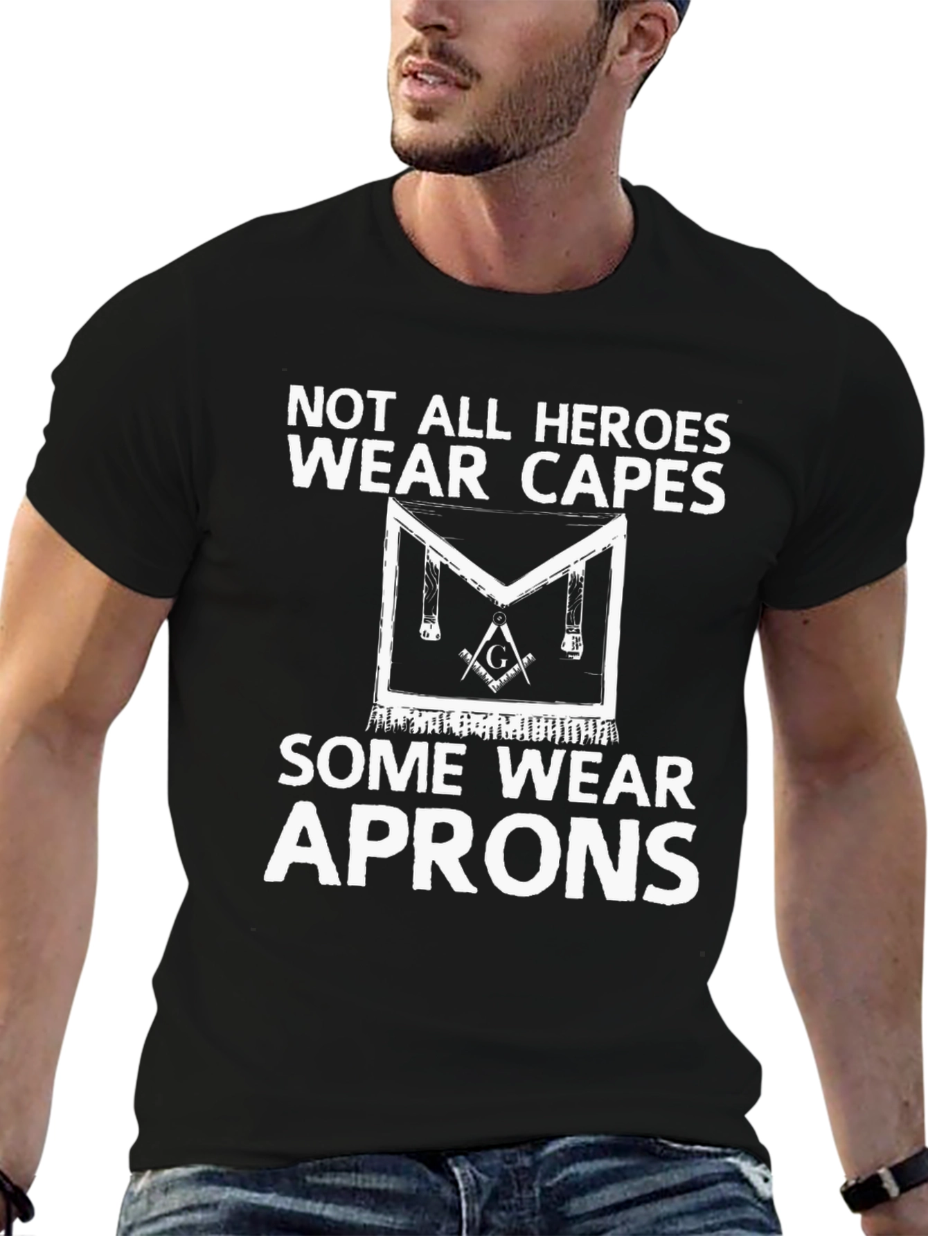 Not All Heroes Wear Capes Masonic T-Shirt