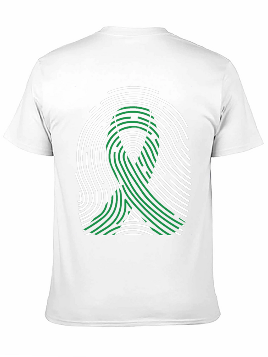 Awareness Ribbon Fingerprint T-Shirt