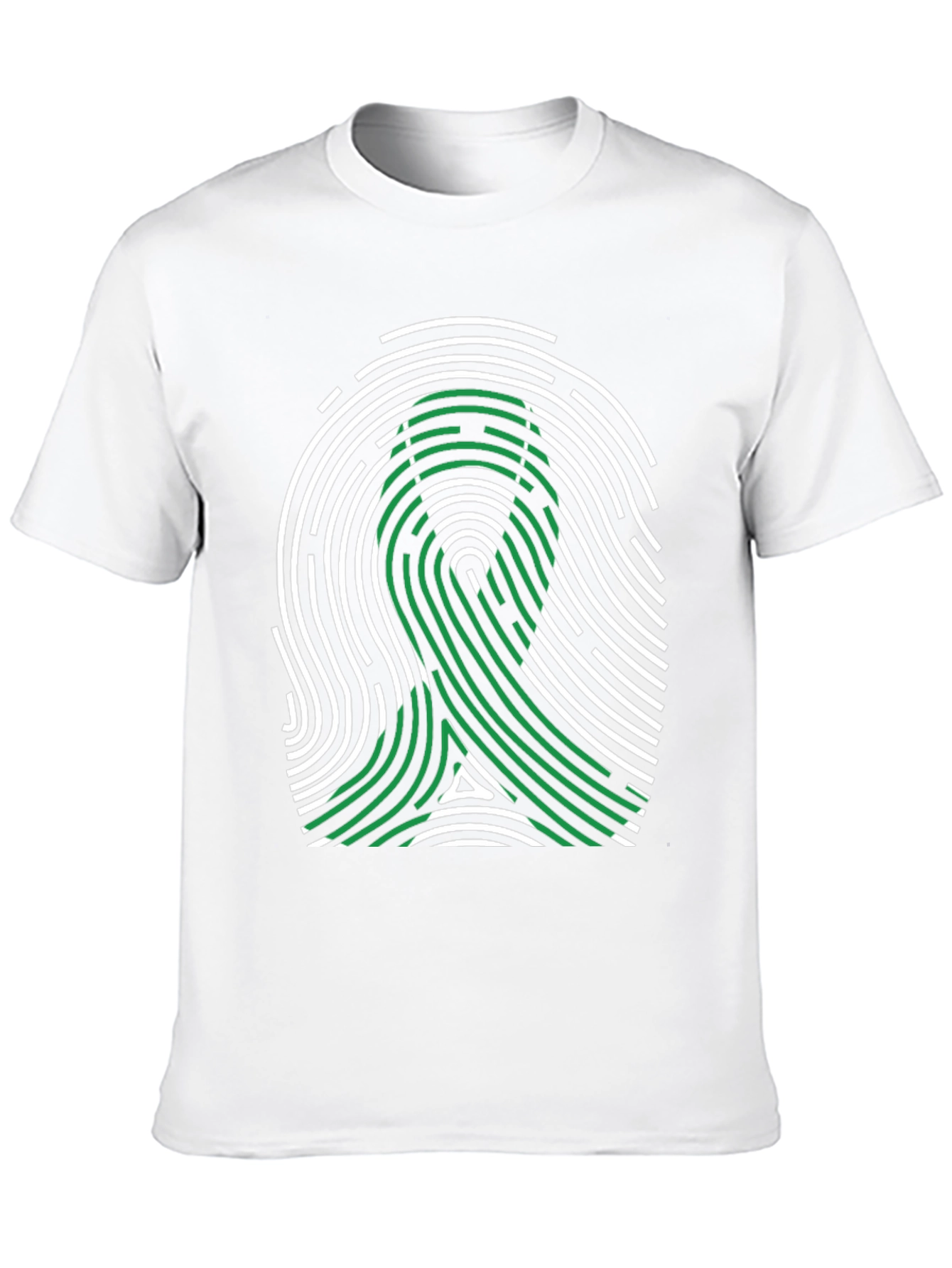 Awareness Ribbon Fingerprint T-Shirt