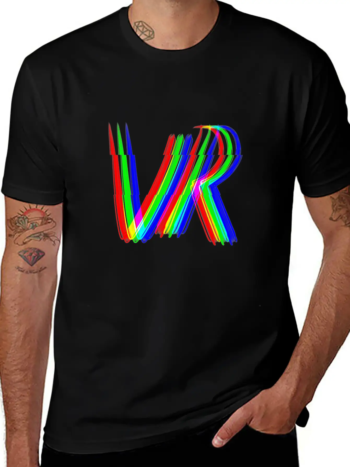 Vr 3d Effect Virtual Reality Gaming Gamble Essential Cotton Tee For Daily Outfits – Unisex Style