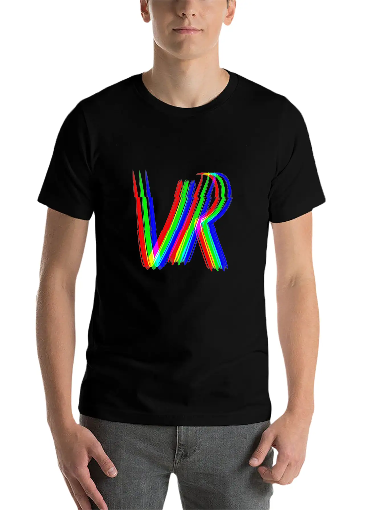 Vr 3d Effect Virtual Reality Gaming Gamble Essential Cotton Tee For Daily Outfits – Unisex Style