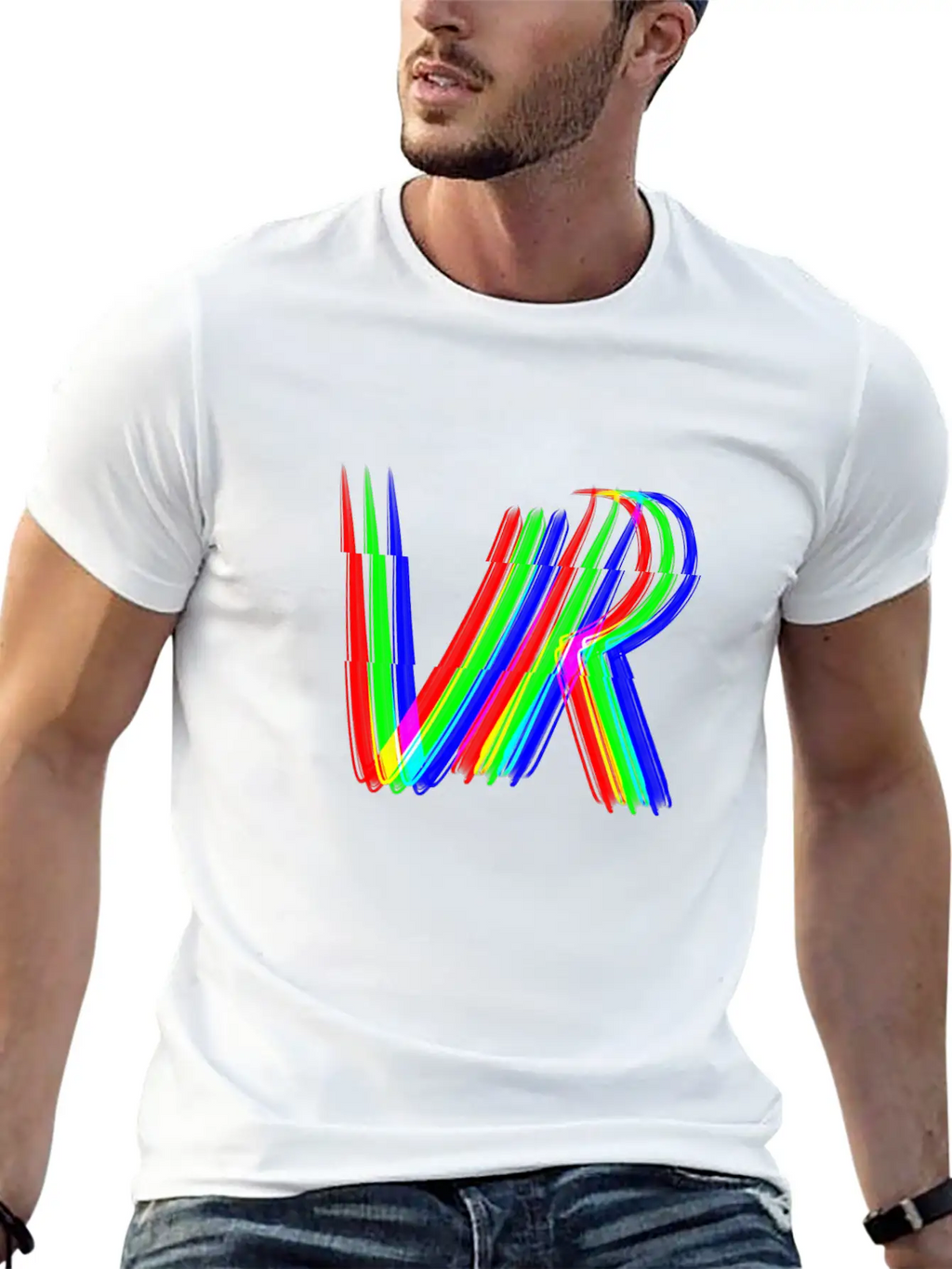 Vr 3d Effect Virtual Reality Gaming Gamble Essential Cotton Tee For Daily Outfits – Unisex Style