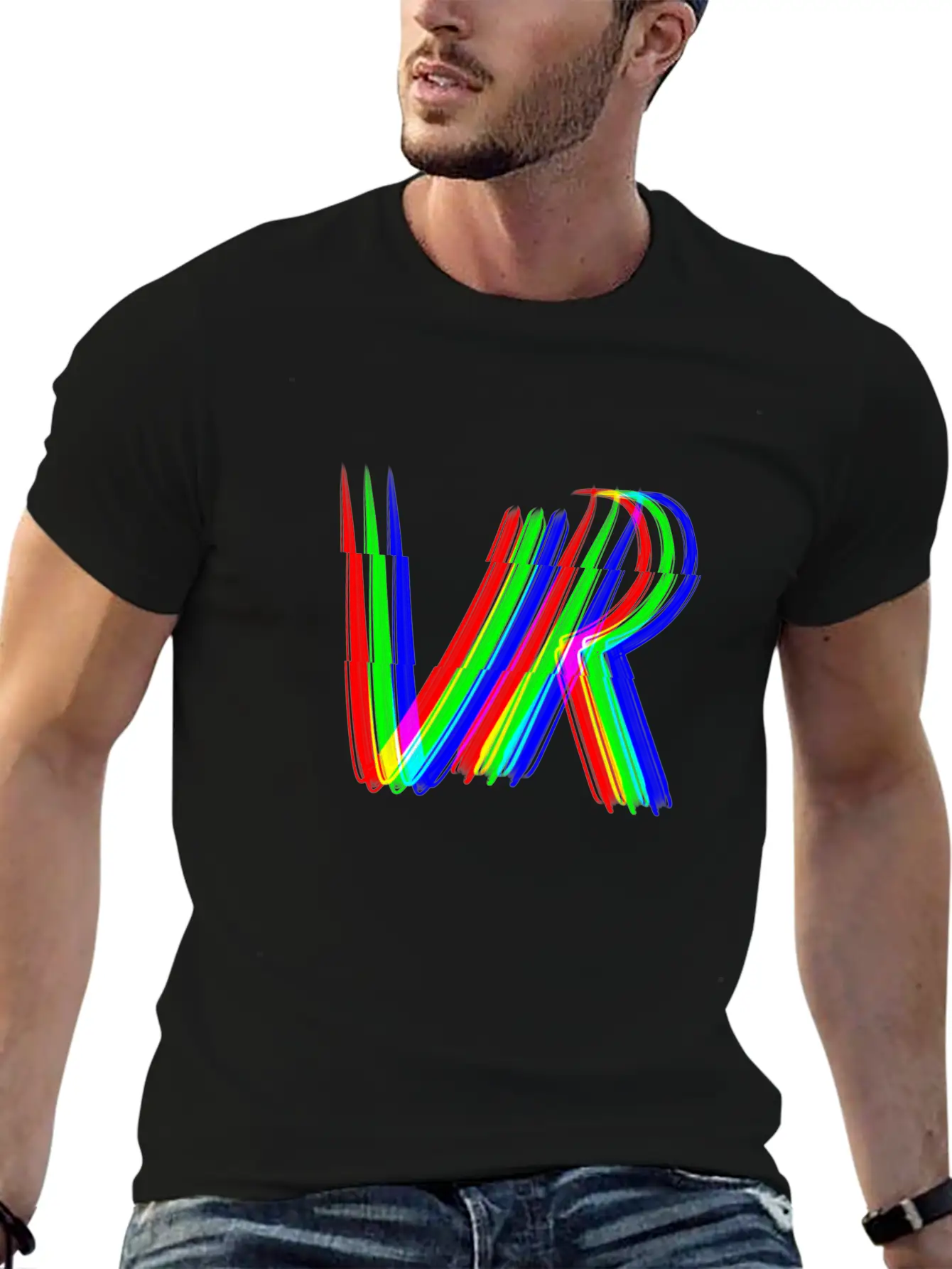 Vr 3d Effect Virtual Reality Gaming Gamble Essential Cotton Tee For Daily Outfits – Unisex Style