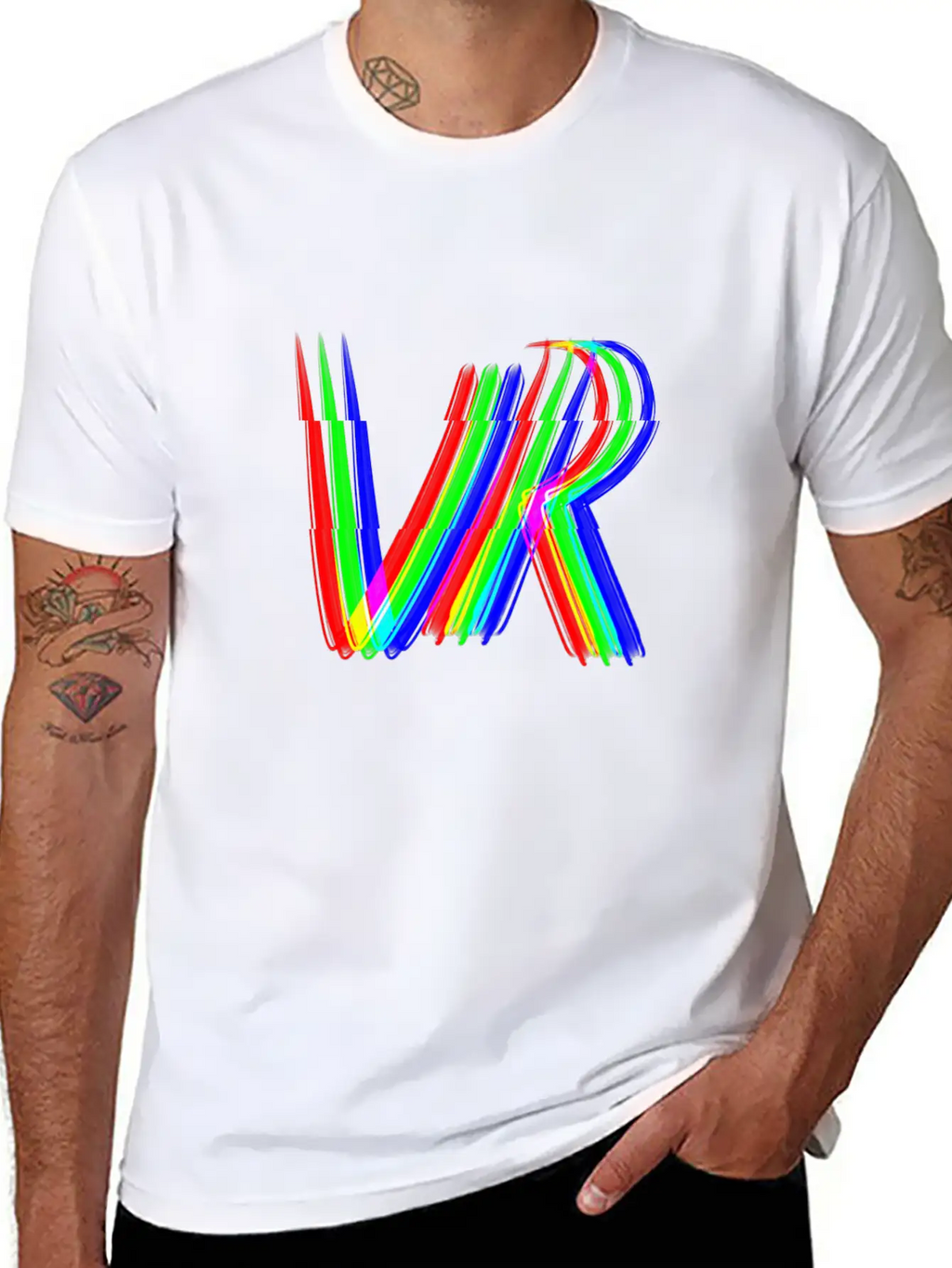 Vr 3d Effect Virtual Reality Gaming Gamble Essential Cotton Tee For Daily Outfits – Unisex Style