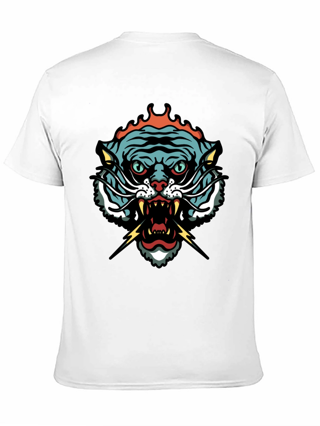 Tiger Graphic Tee - Black Short Sleeve T-Shirt