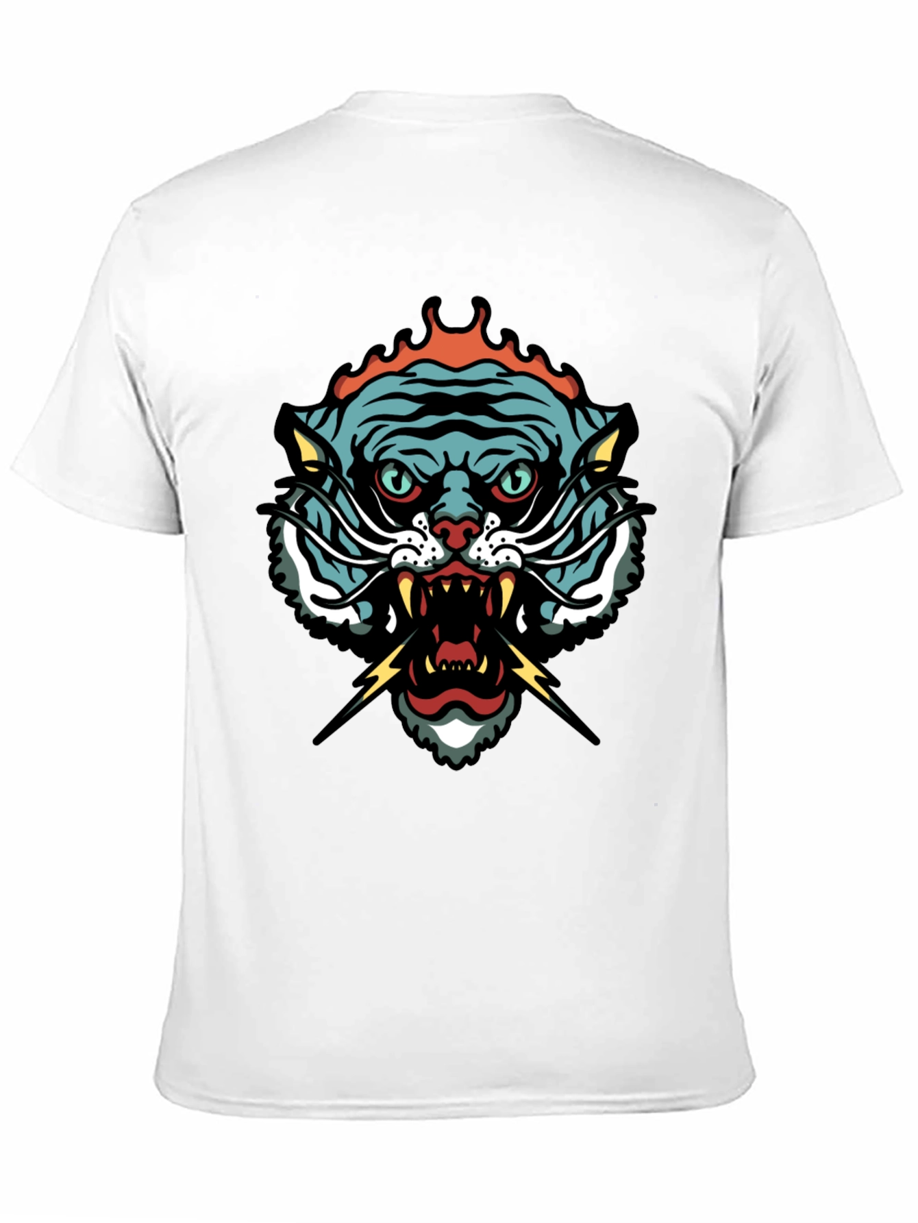 Tiger Graphic Tee - Black Short Sleeve T-Shirt