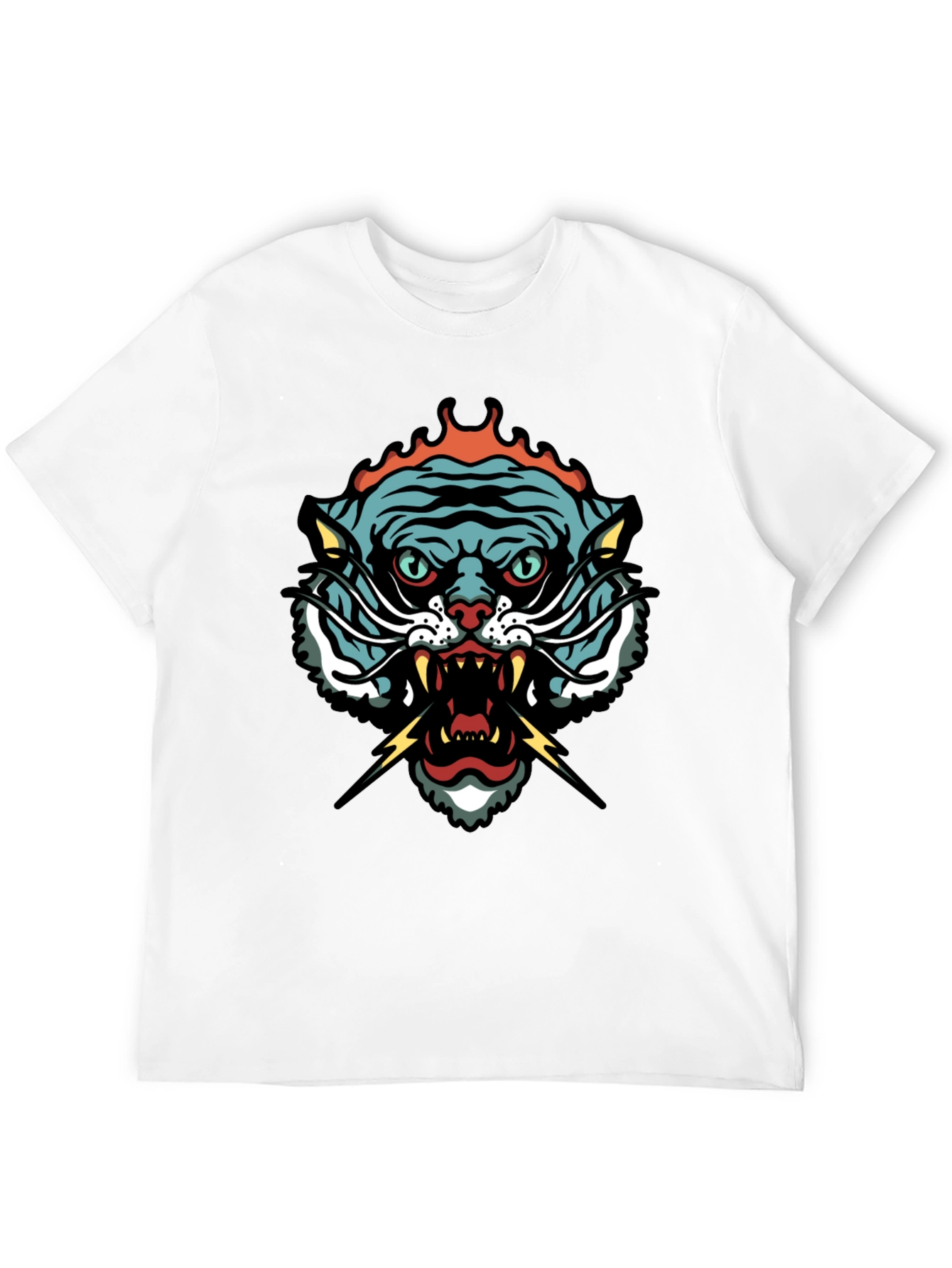 Tiger Graphic Tee - Black Short Sleeve T-Shirt