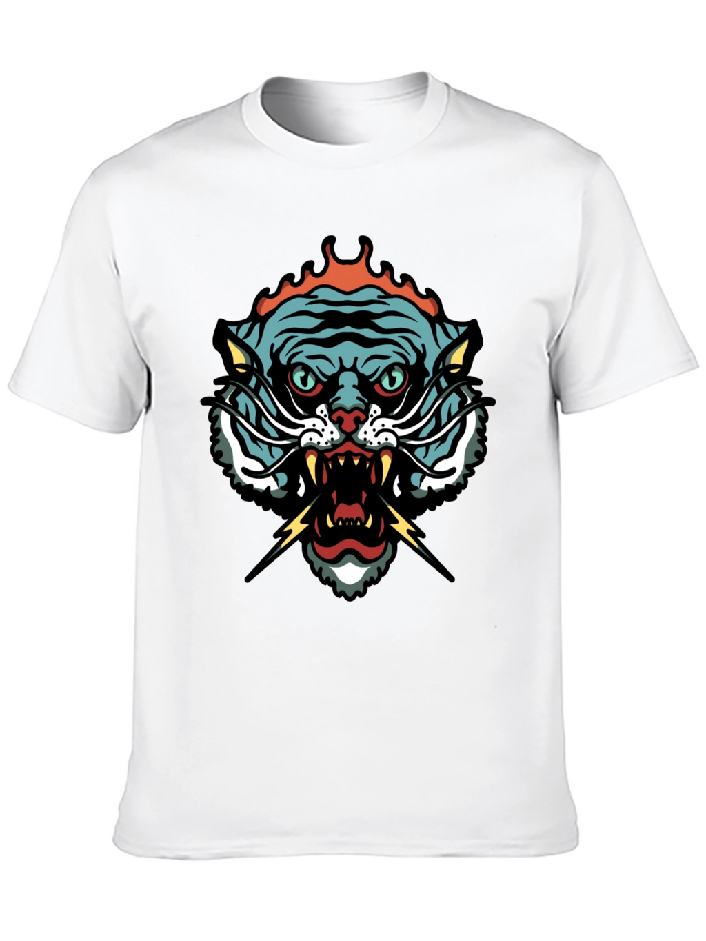 Tiger Graphic Tee - Black Short Sleeve T-Shirt