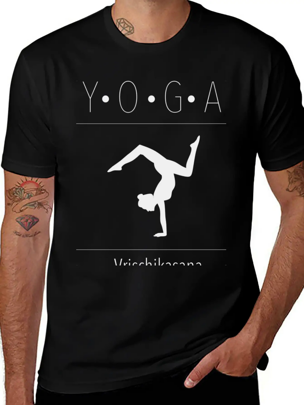 Vrischikasana Stylish Everyday T-Shirt – Unisex Basic Cotton Tee