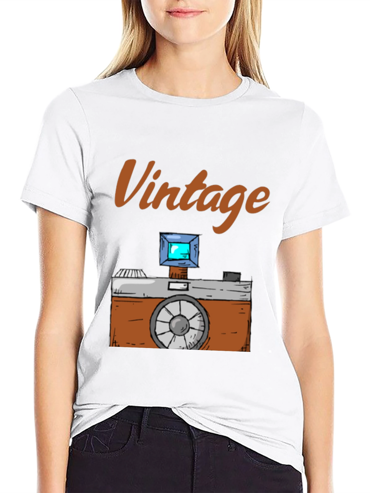 Vintage Camera Graphic T-Shirt