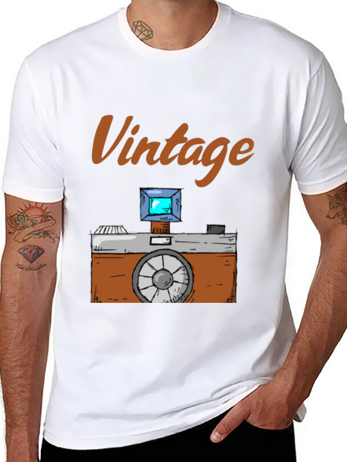 Vintage Camera Graphic T-Shirt