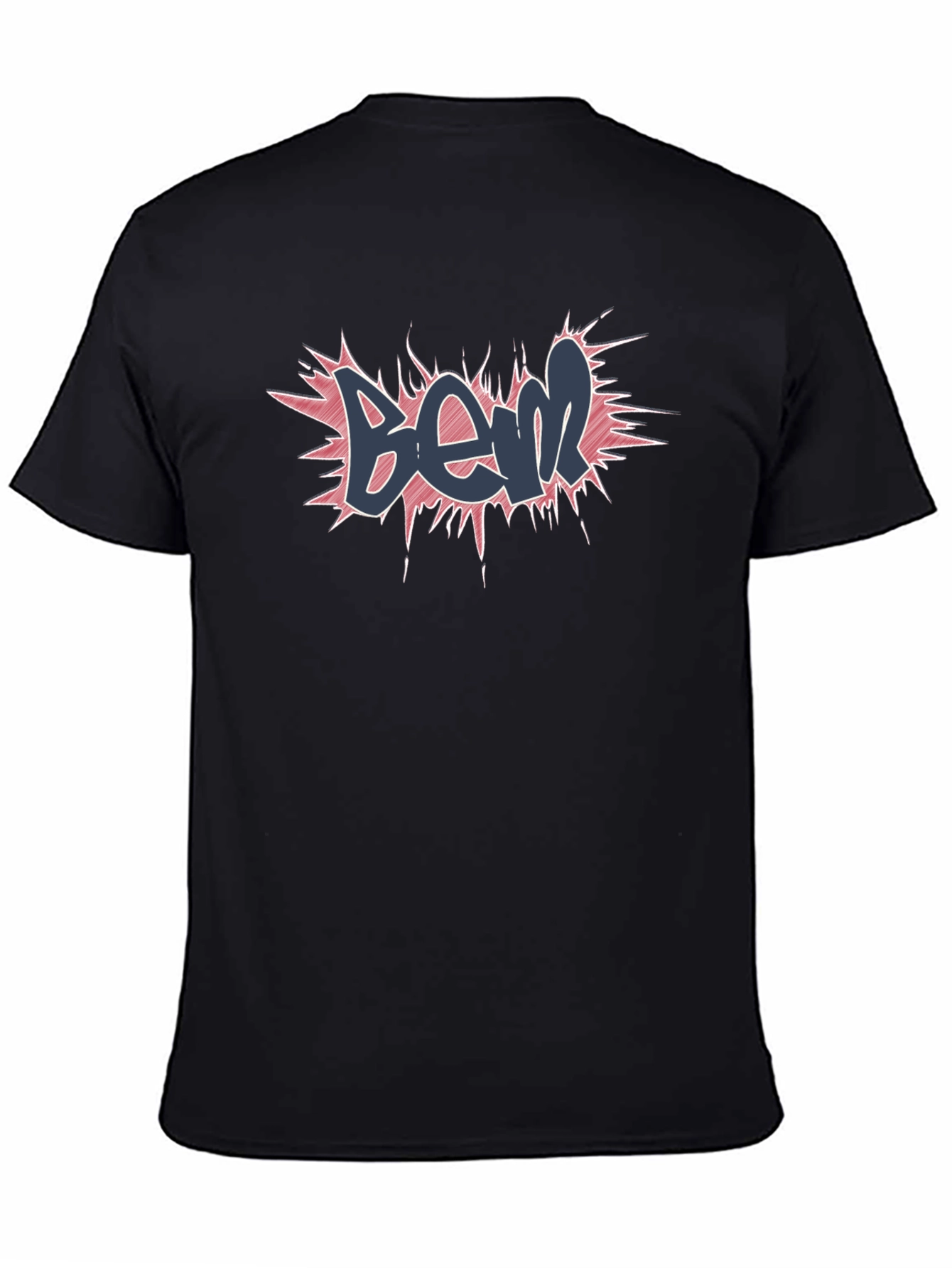 Bem Graffiti Style Black T-Shirt