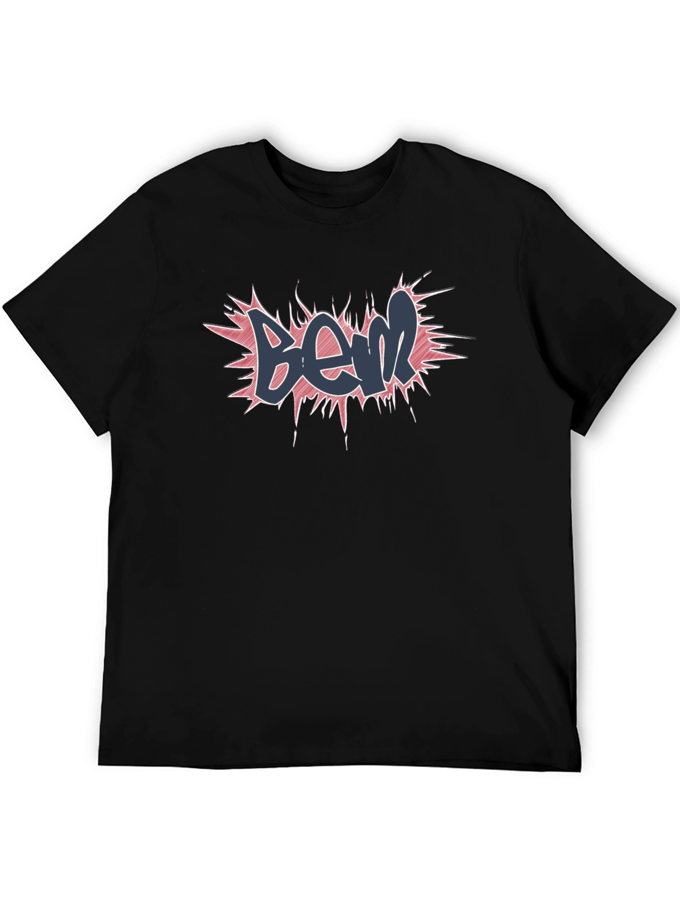 Bem Graffiti Style Black T-Shirt