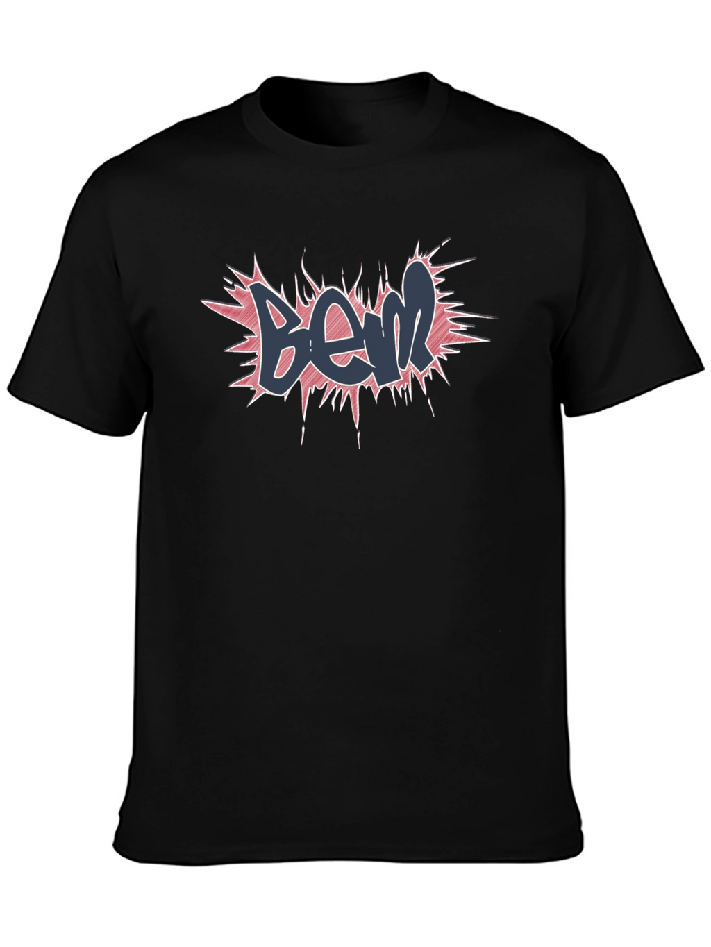 Bem Graffiti Style Black T-Shirt