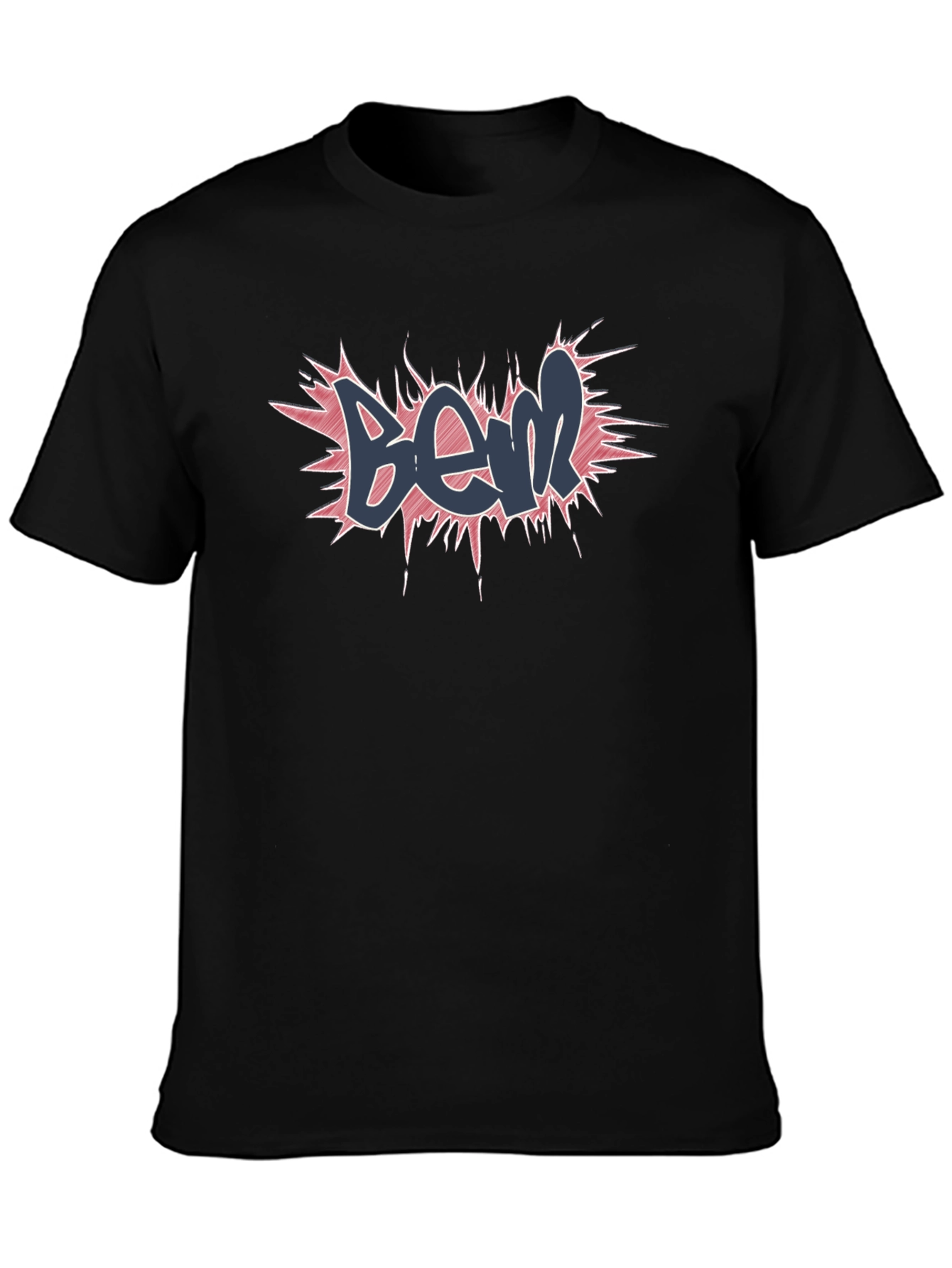 Bem Graffiti Style Black T-Shirt