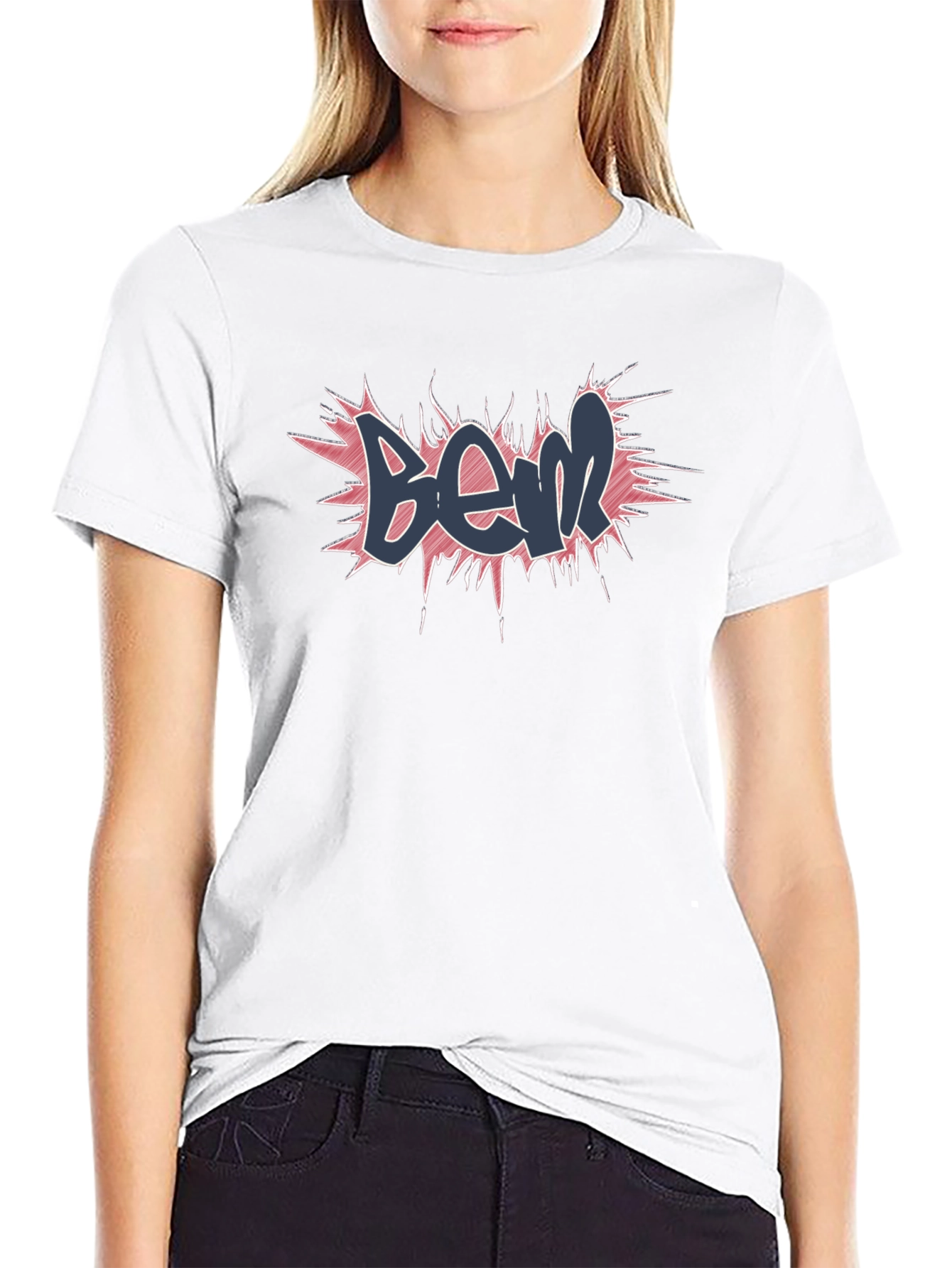 Bem Graffiti Style Black T-Shirt