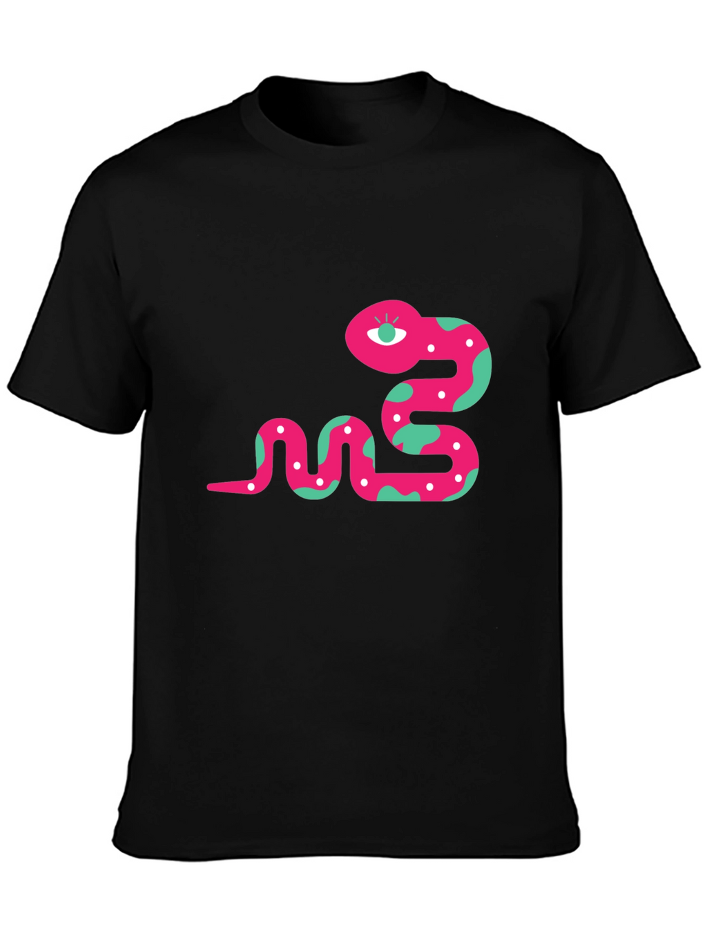 Funky Snake Graphic Tee - Black