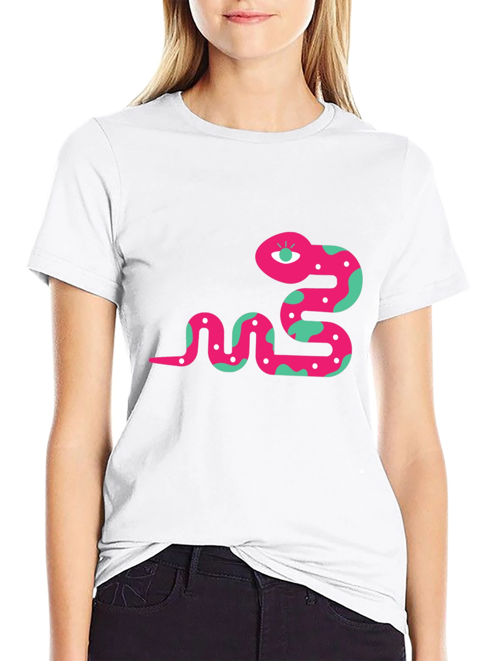 Funky Snake Graphic Tee - Black