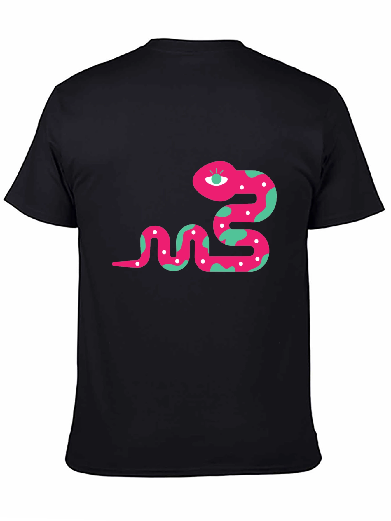 Funky Snake Graphic Tee - Black