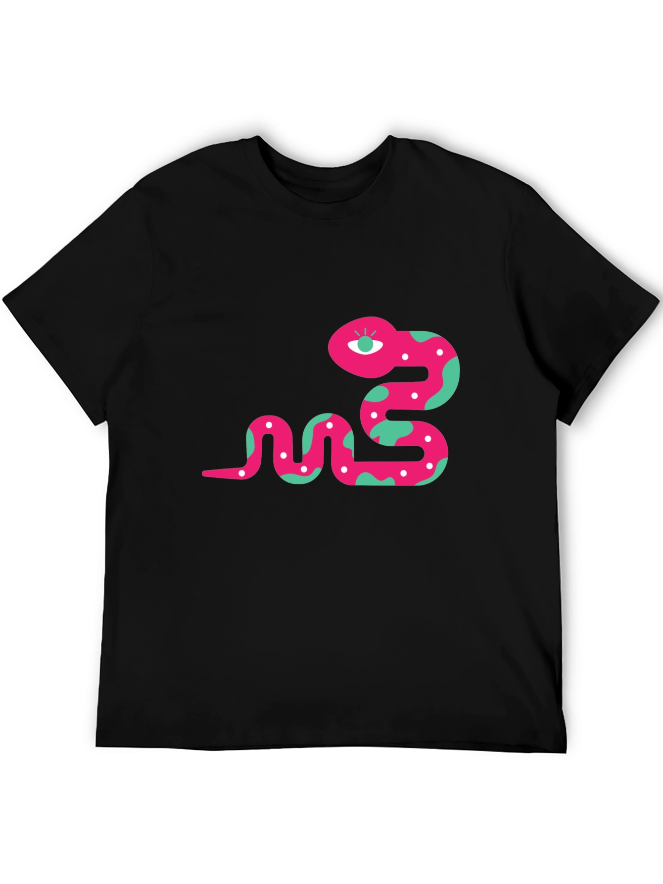 Funky Snake Graphic Tee - Black