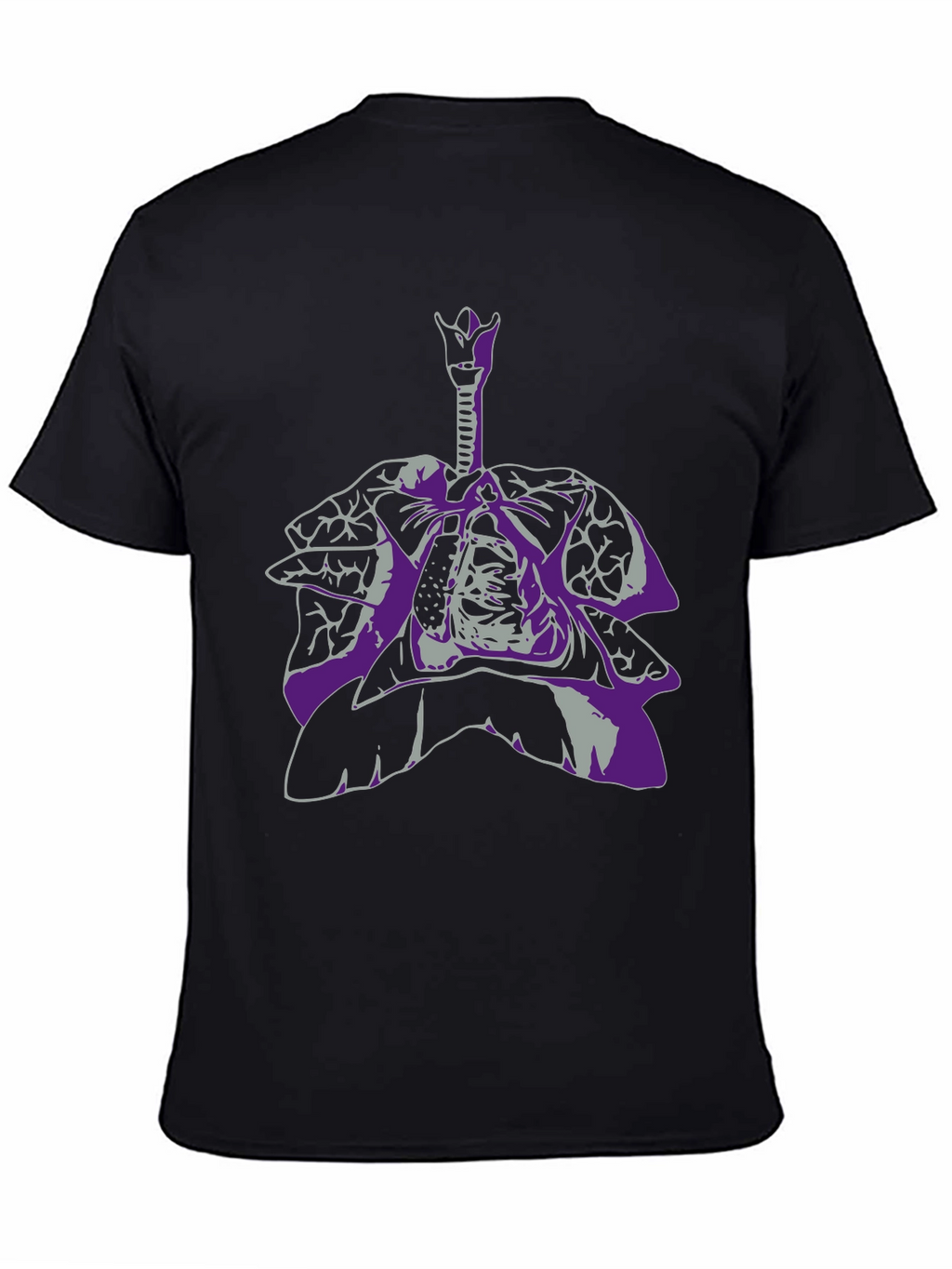Anatomical Lungs Graphic Tee - Unique Design