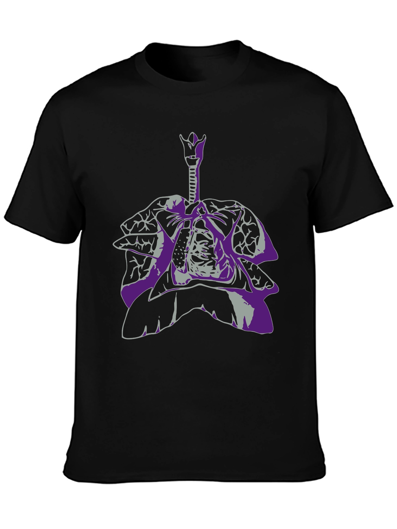 Anatomical Lungs Graphic Tee - Unique Design