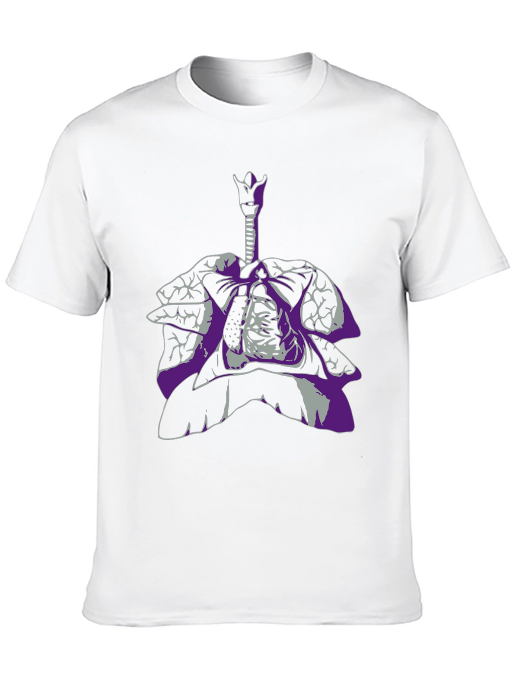 Anatomical Lungs Graphic Tee - Unique Design