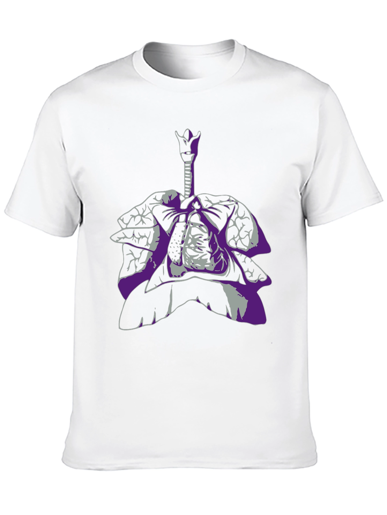 Anatomical Lungs Graphic Tee - Unique Design