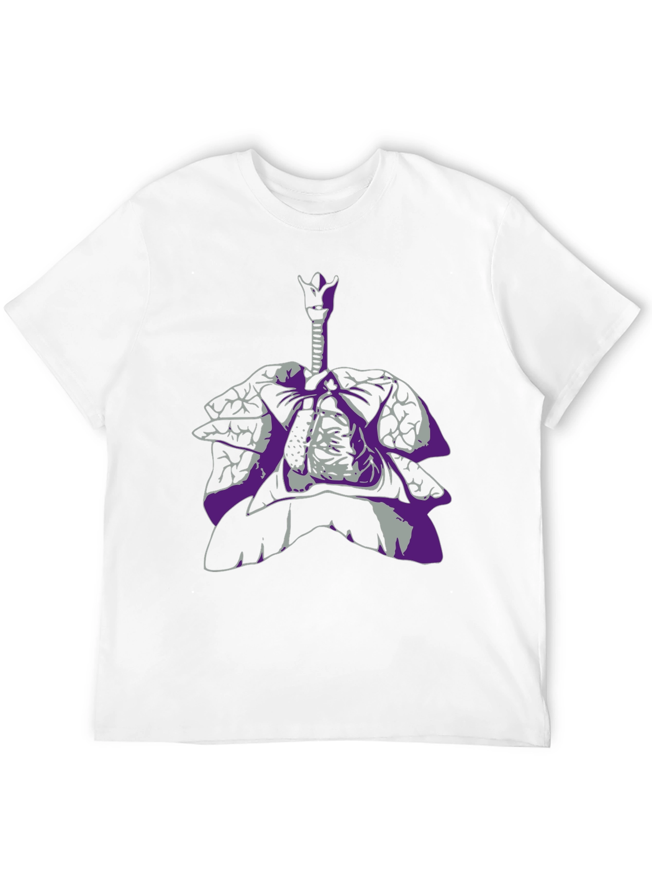 Anatomical Lungs Graphic Tee - Unique Design