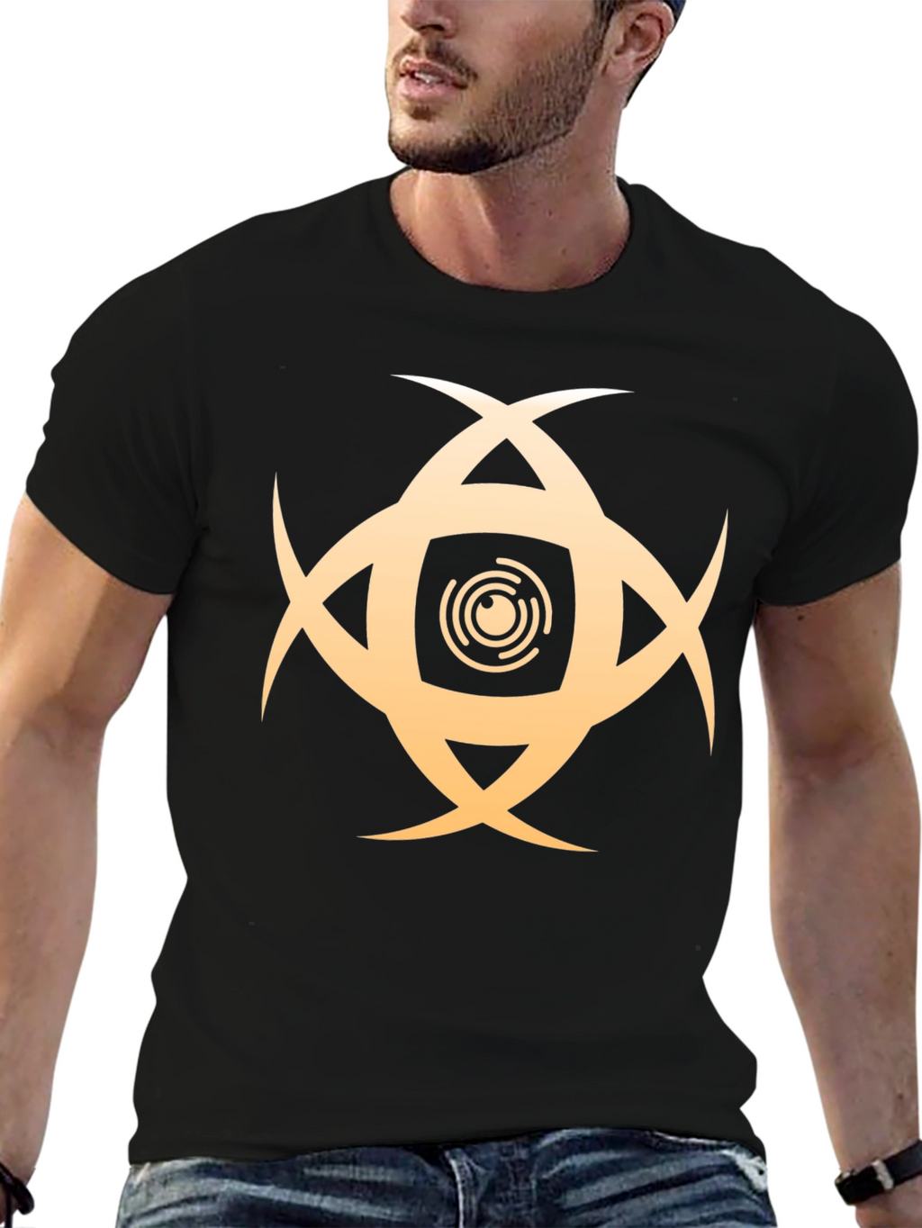 Eye Symbol Graphic Black T-Shirt