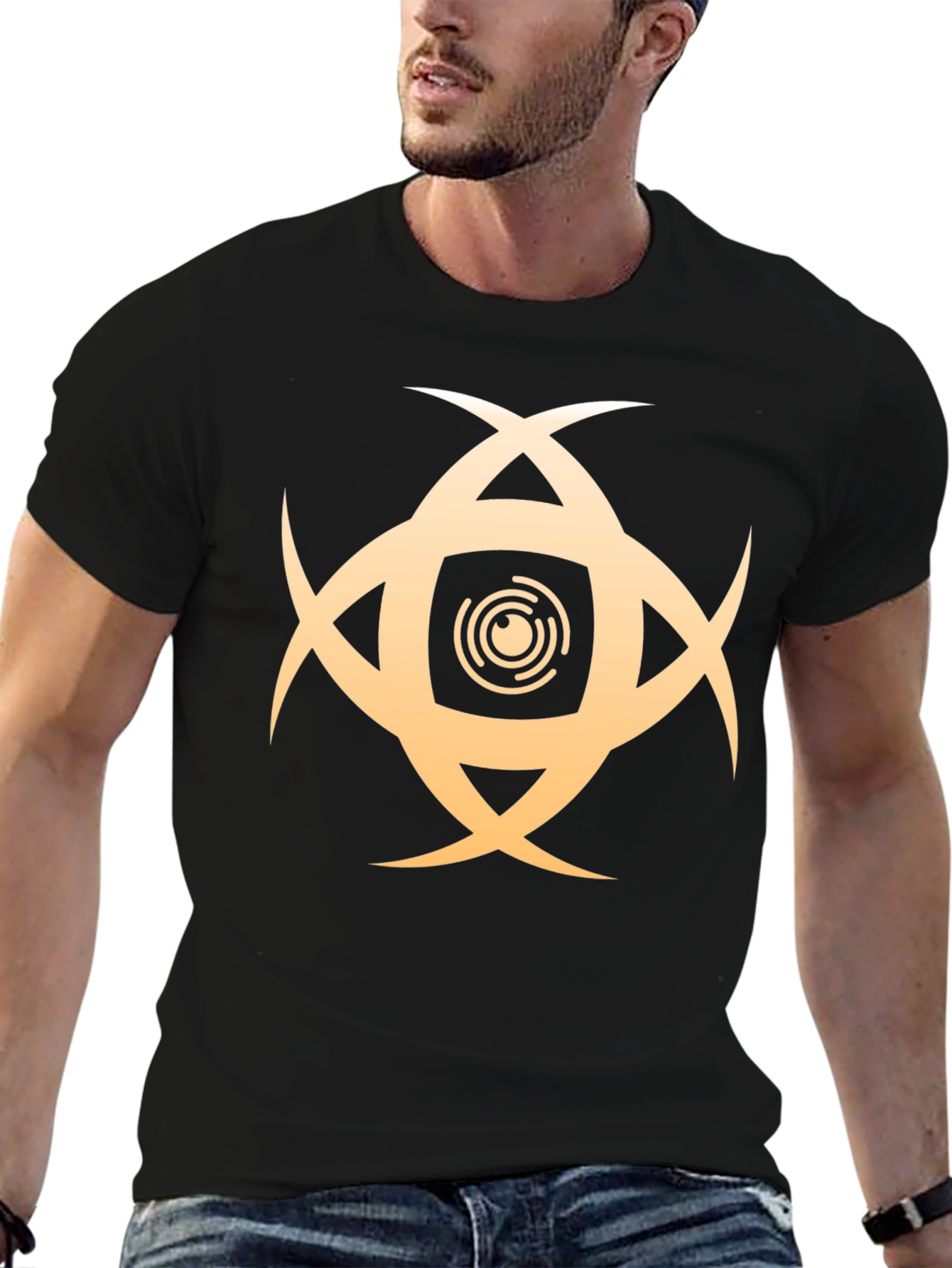 Eye Symbol Graphic Black T-Shirt