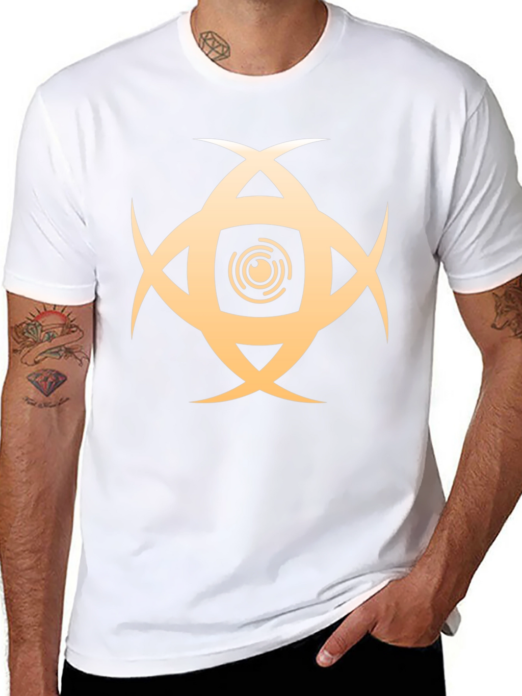 Eye Symbol Graphic Black T-Shirt