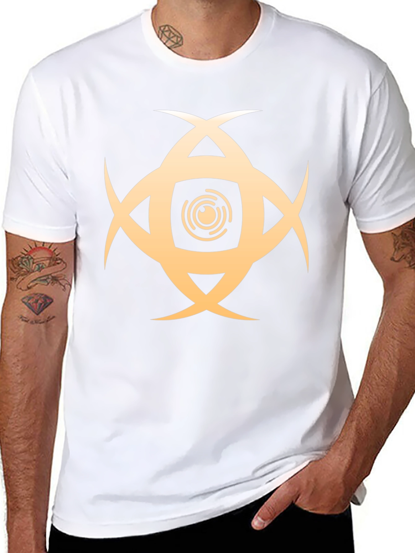 Eye Symbol Graphic Black T-Shirt