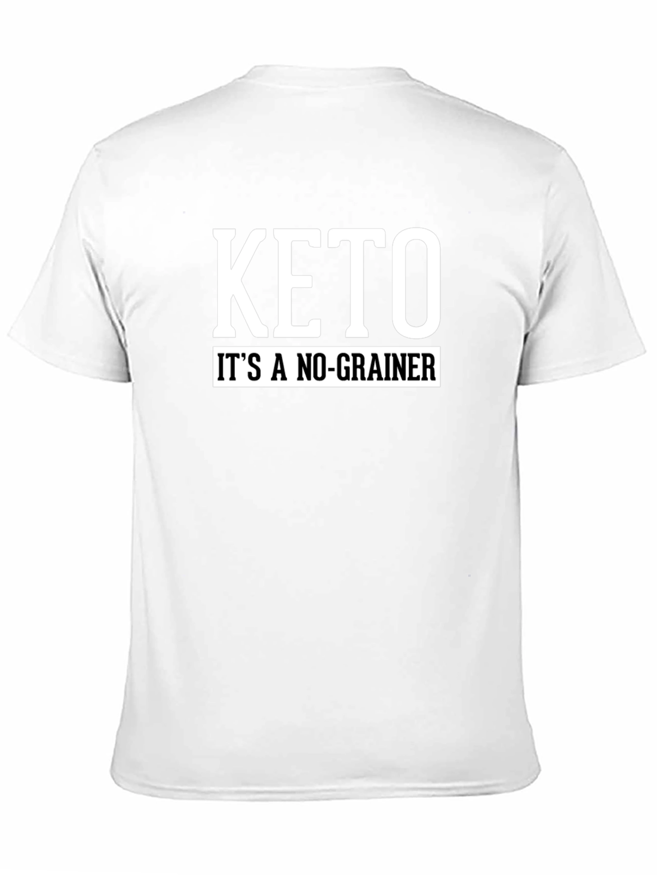Keto Its A No-Grainer Black T-Shirt