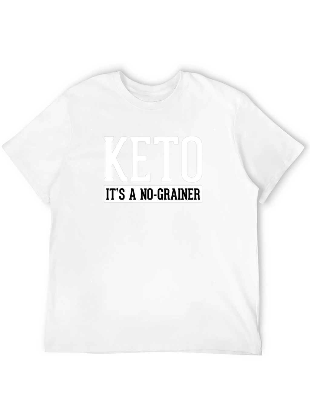Keto Its A No-Grainer Black T-Shirt
