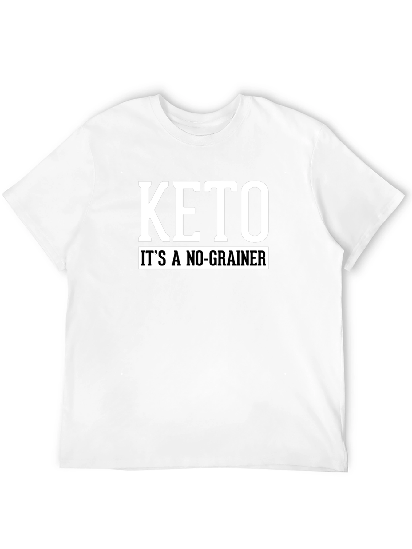 Keto Its A No-Grainer Black T-Shirt