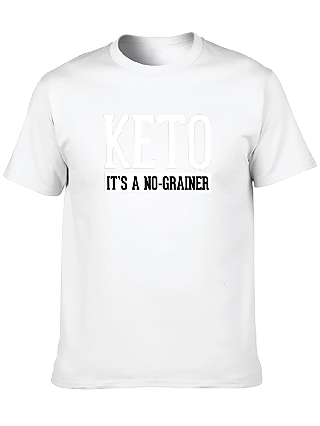 Keto Its A No-Grainer Black T-Shirt