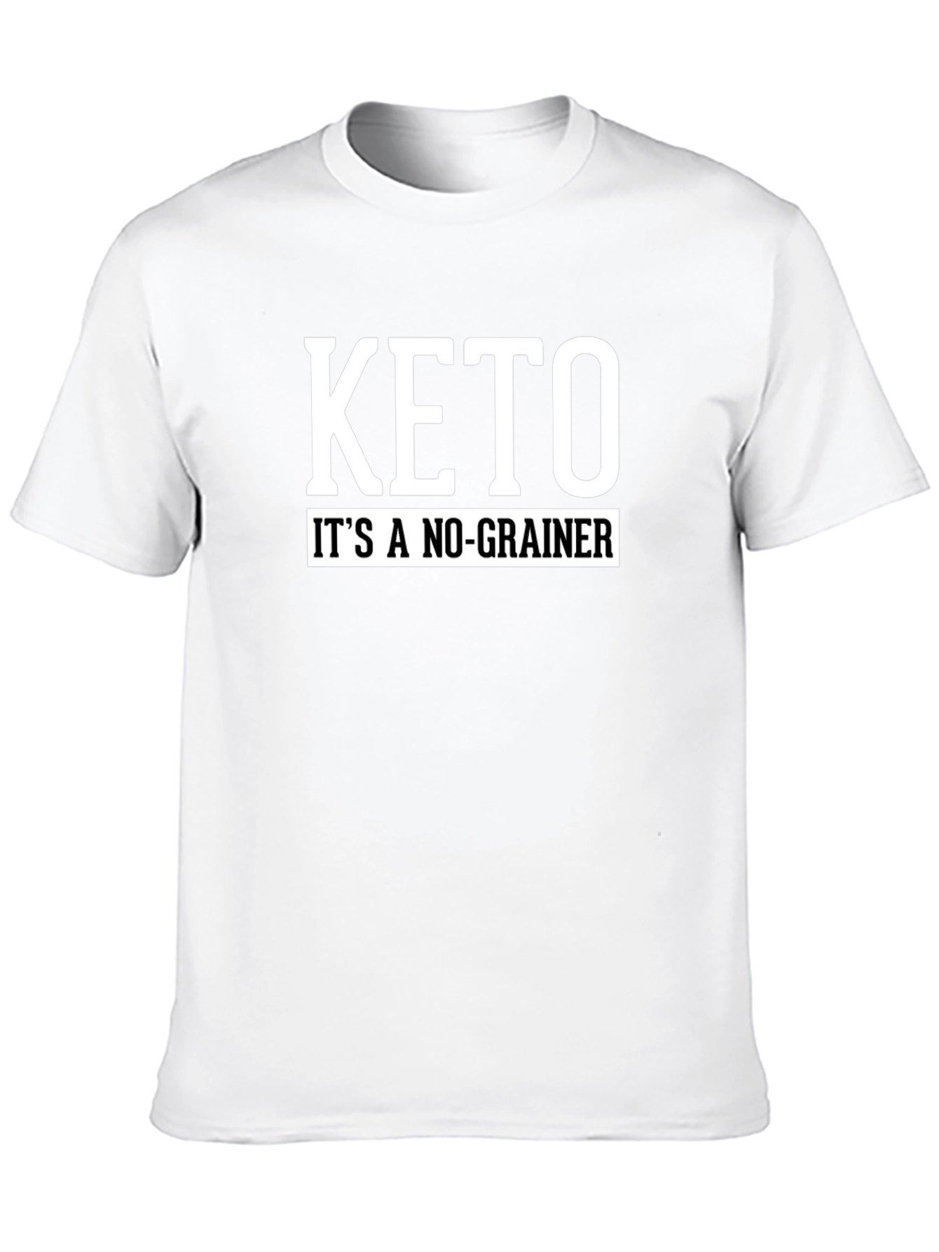 Keto Its A No-Grainer Black T-Shirt