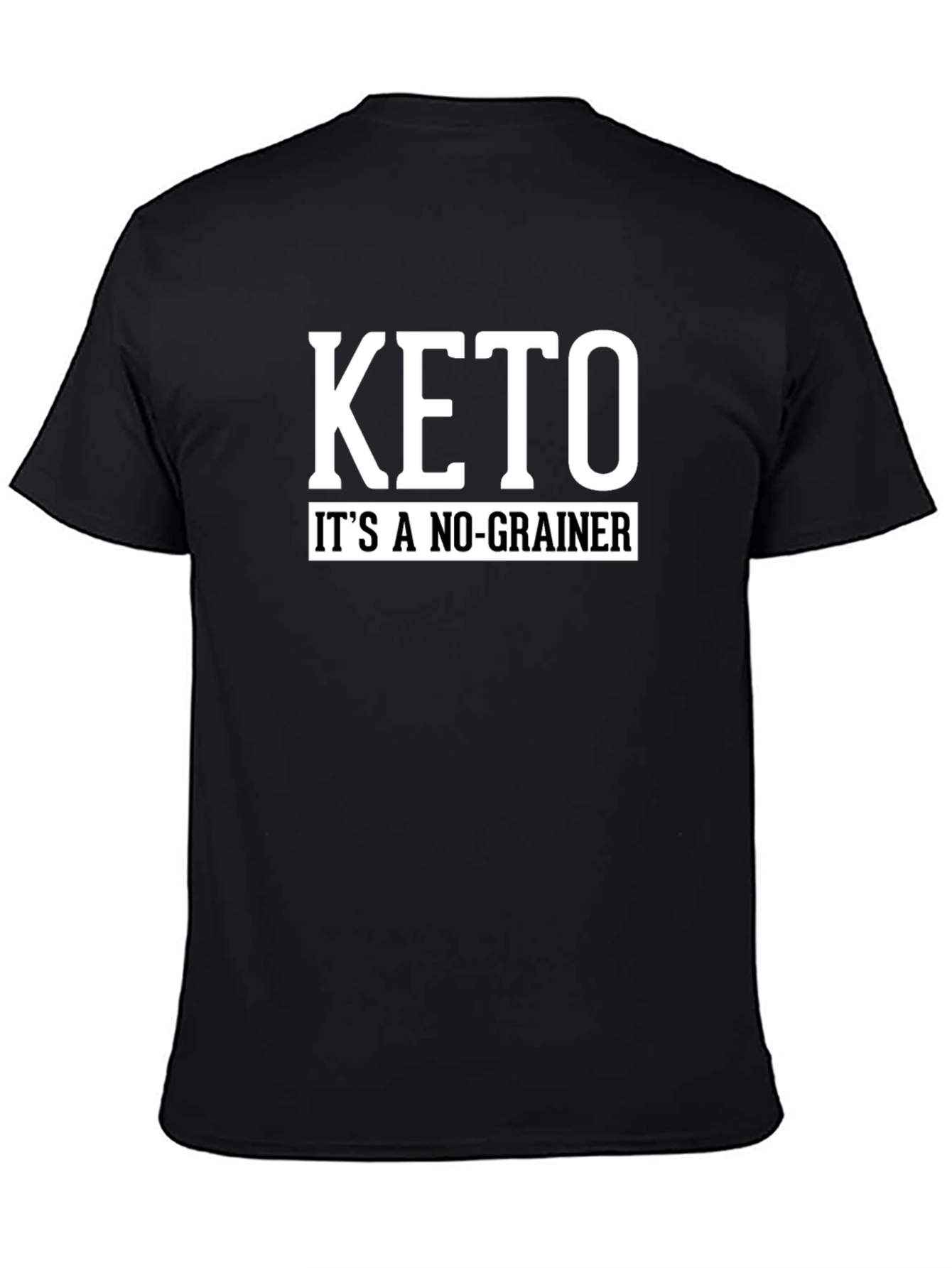 Keto Its A No-Grainer Black T-Shirt